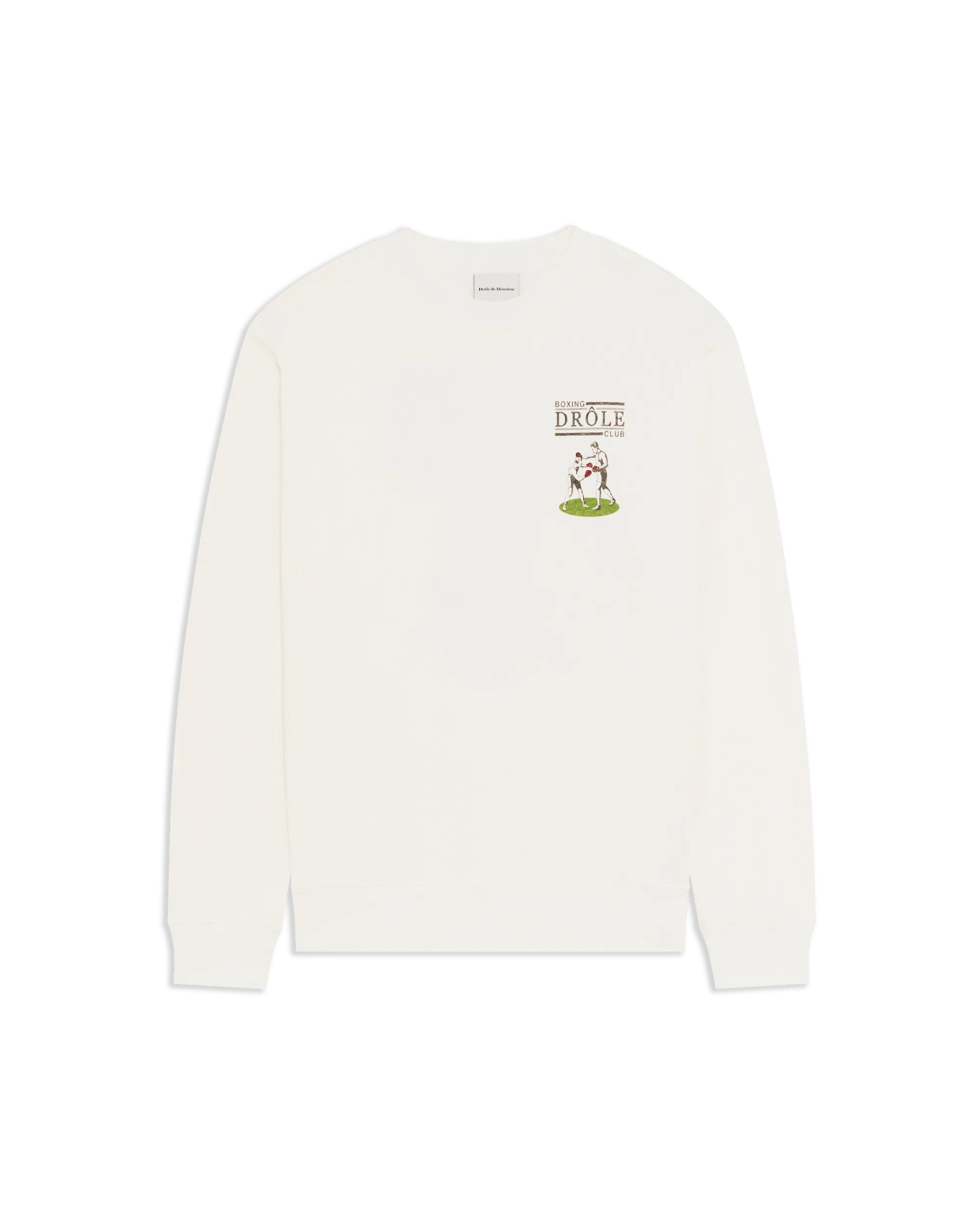 Drôle De Monsieur Boxers Sweatshirt Off White Baumwolle