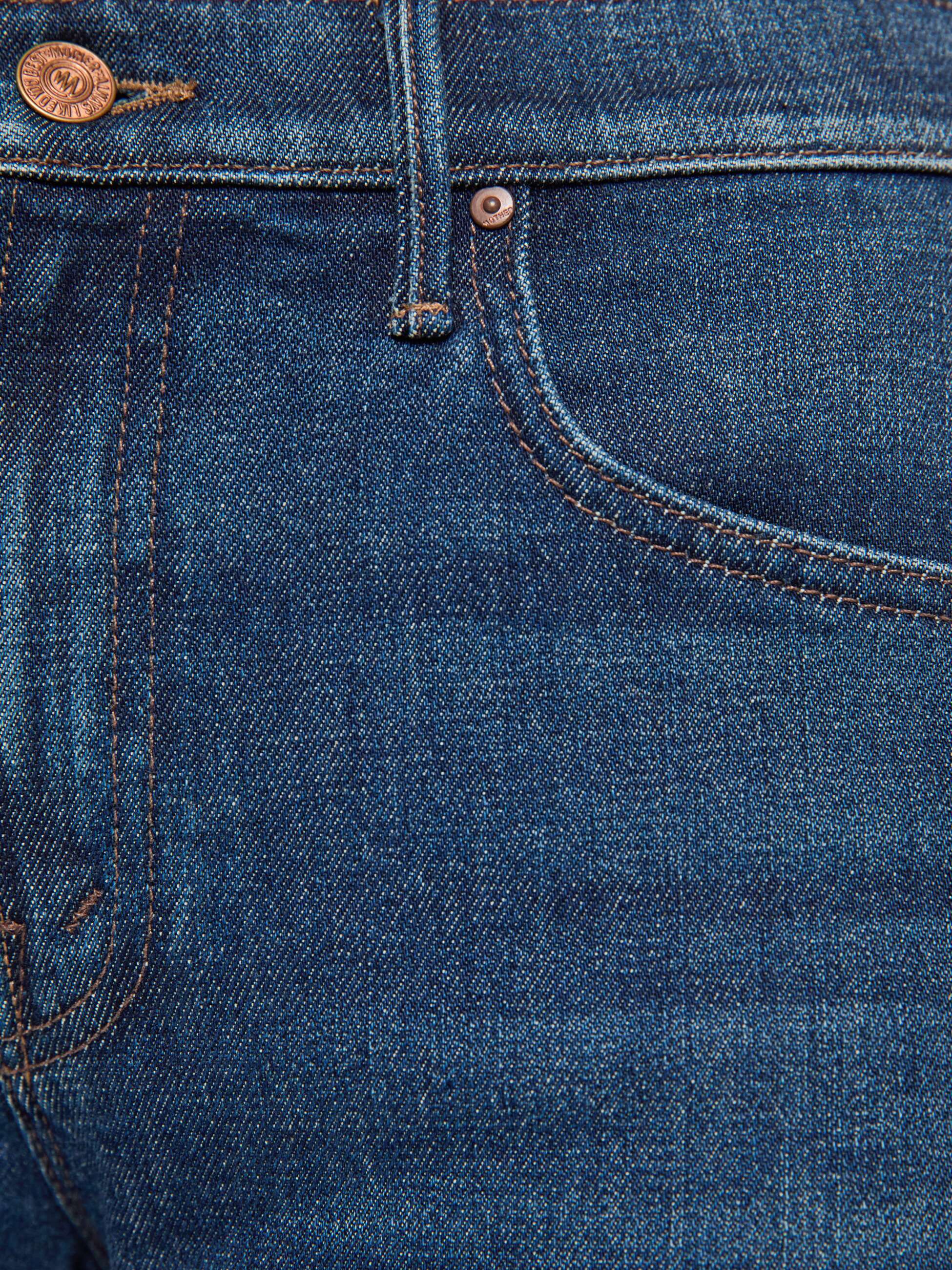 Mother Mid Rise Lasso Sneak Jeans Museum Dunkelblau Barrel