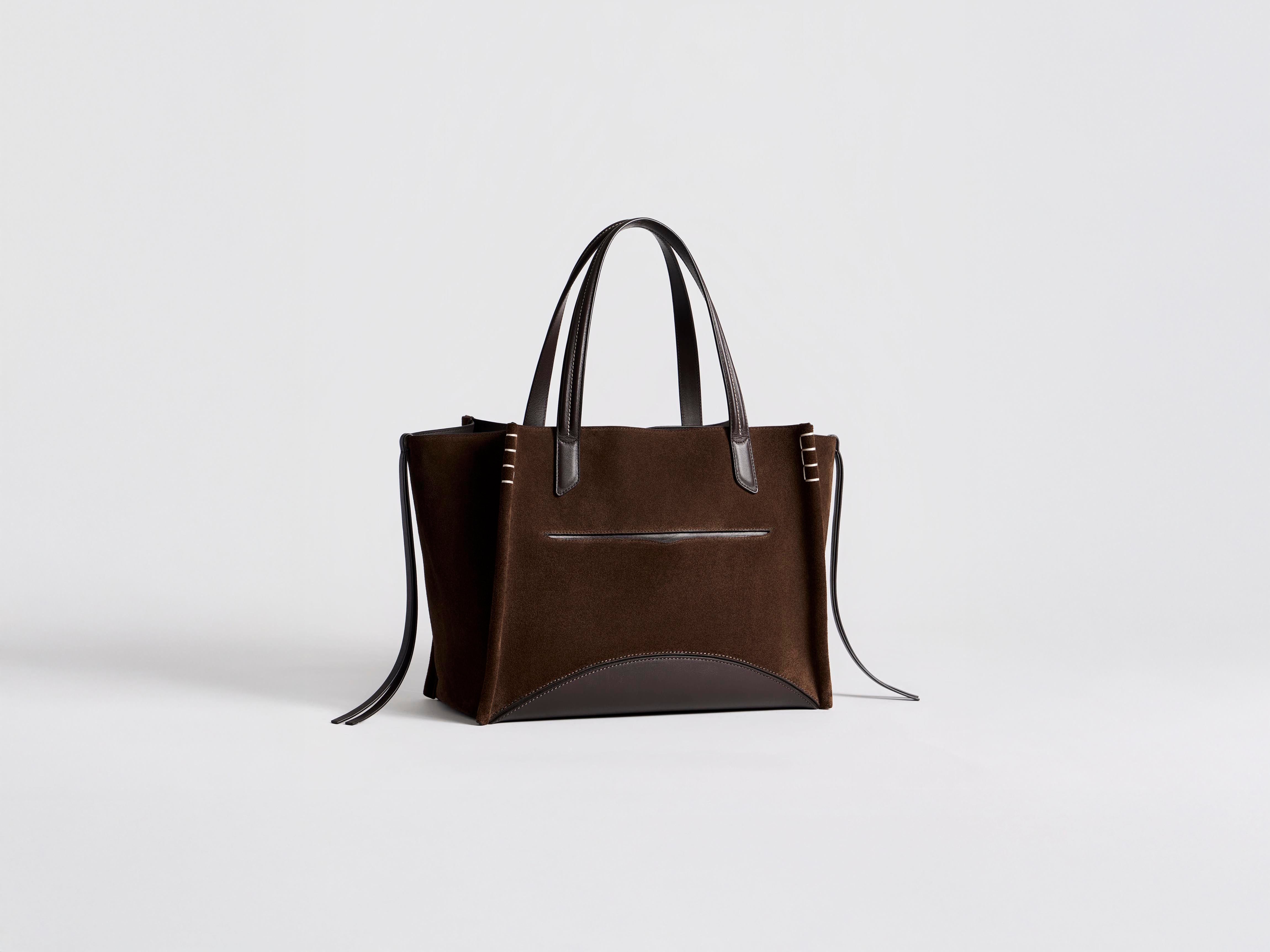 J.W.Anderson Loafer Cabas Tasche Braun Wildleder