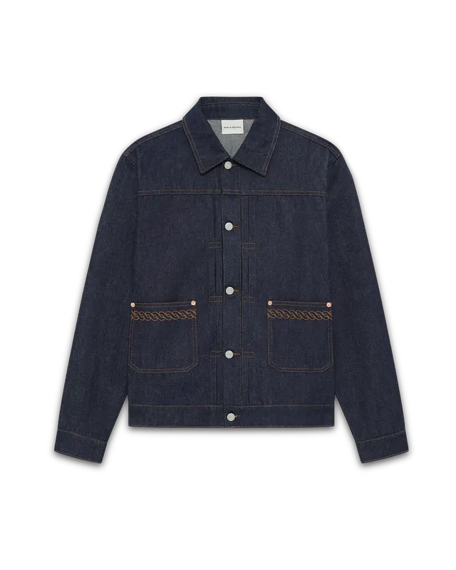 Drôle De Monsieur La Veste Denim Brut Jeansjacke Raw