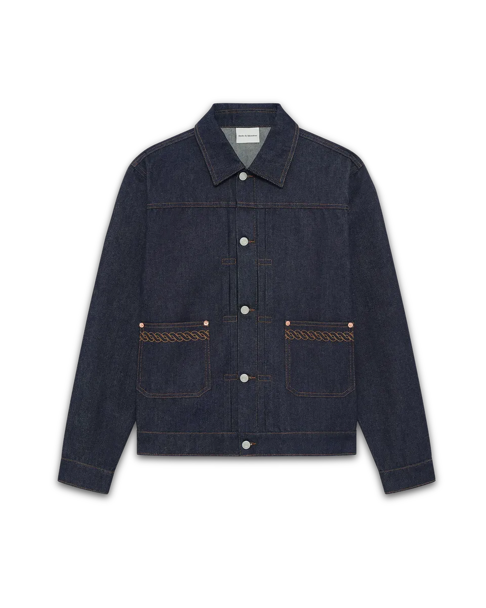 Drôle De Monsieur La Veste Denim Brut Jeansjacke Raw