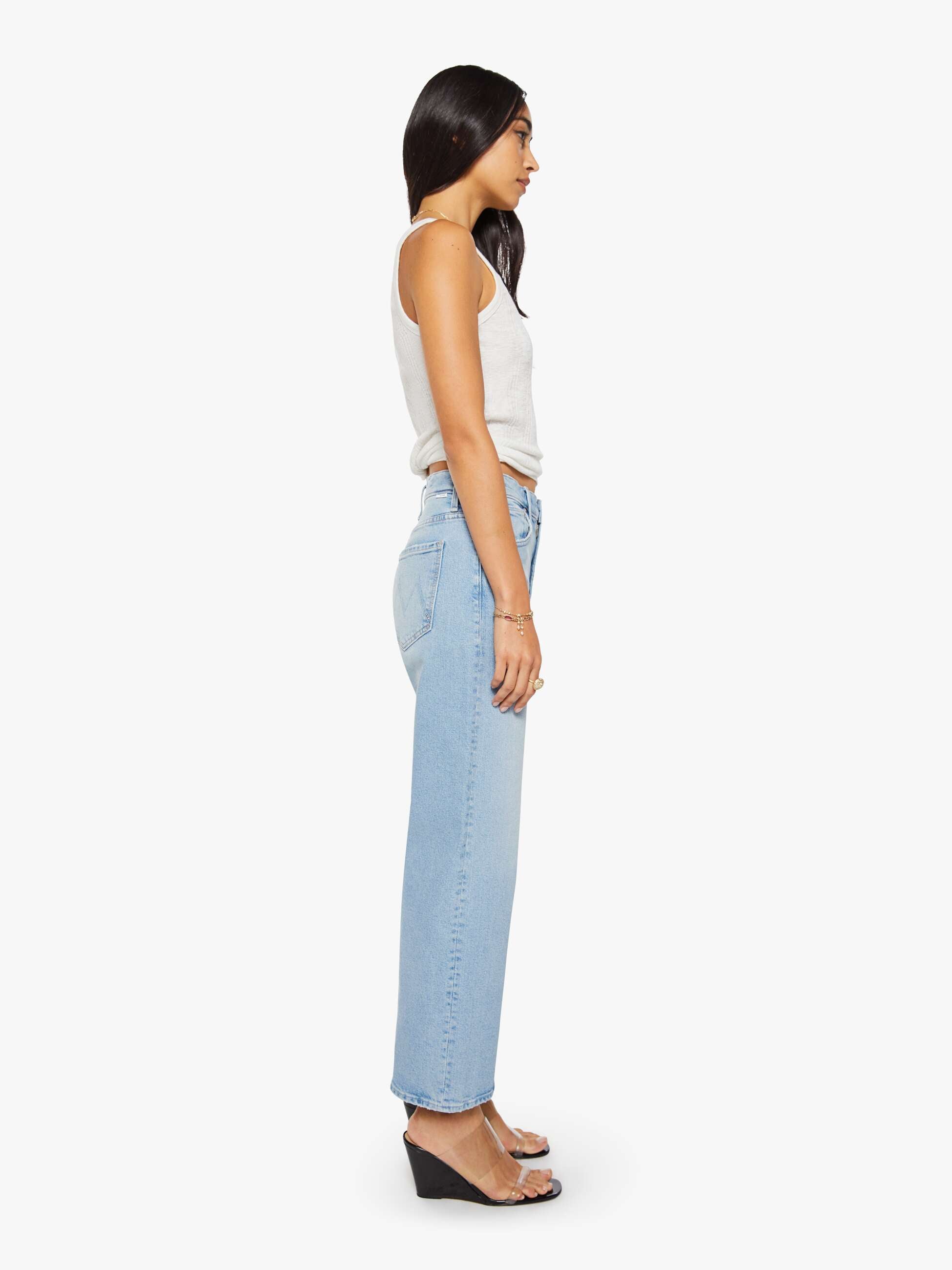 Mother Denim The Dodger Ankle Jeans Fringe Benefits relaxed