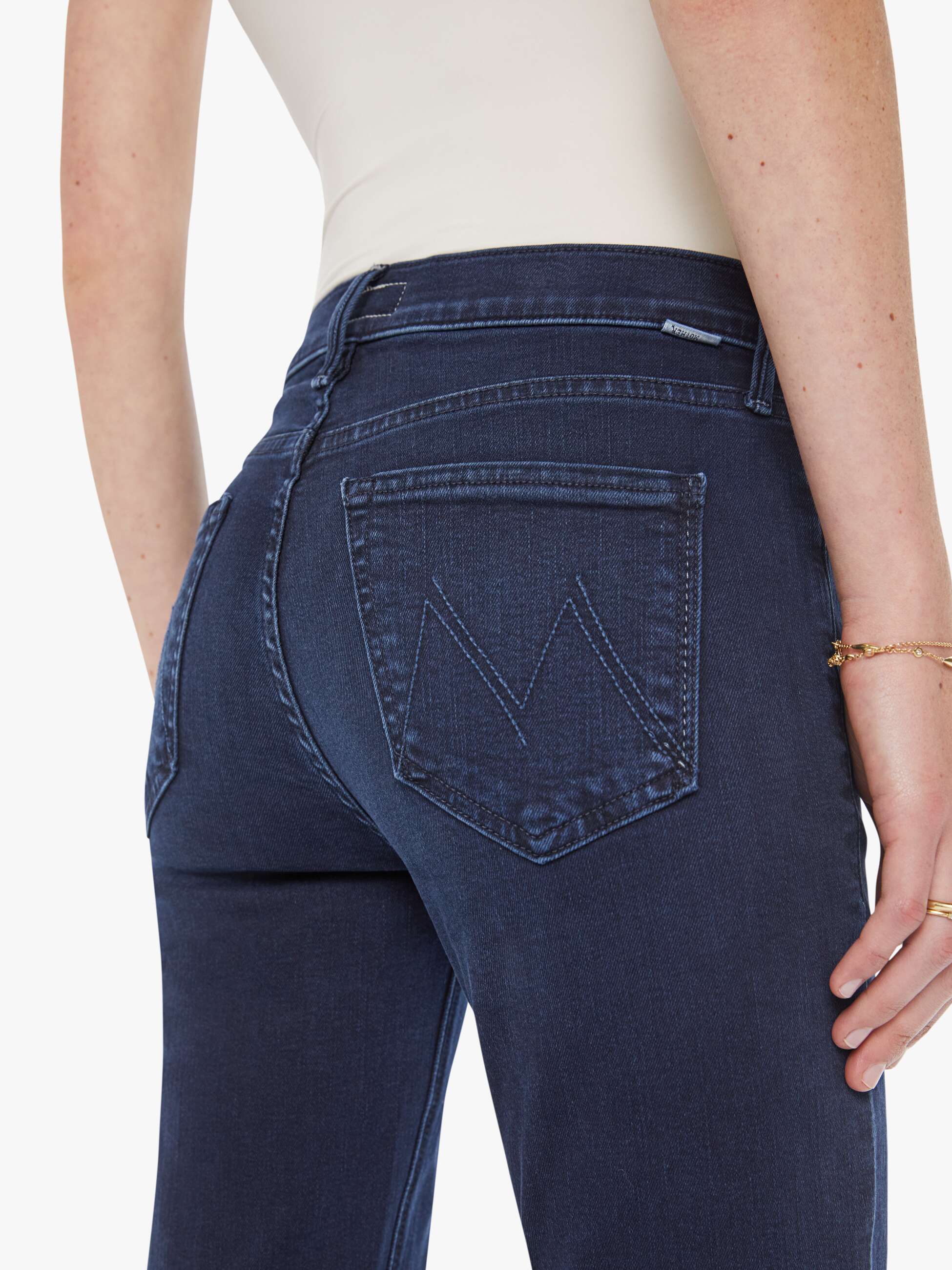 Mother The Mid Rise Dazzler Ankle Jeans Chip On My Shoulder