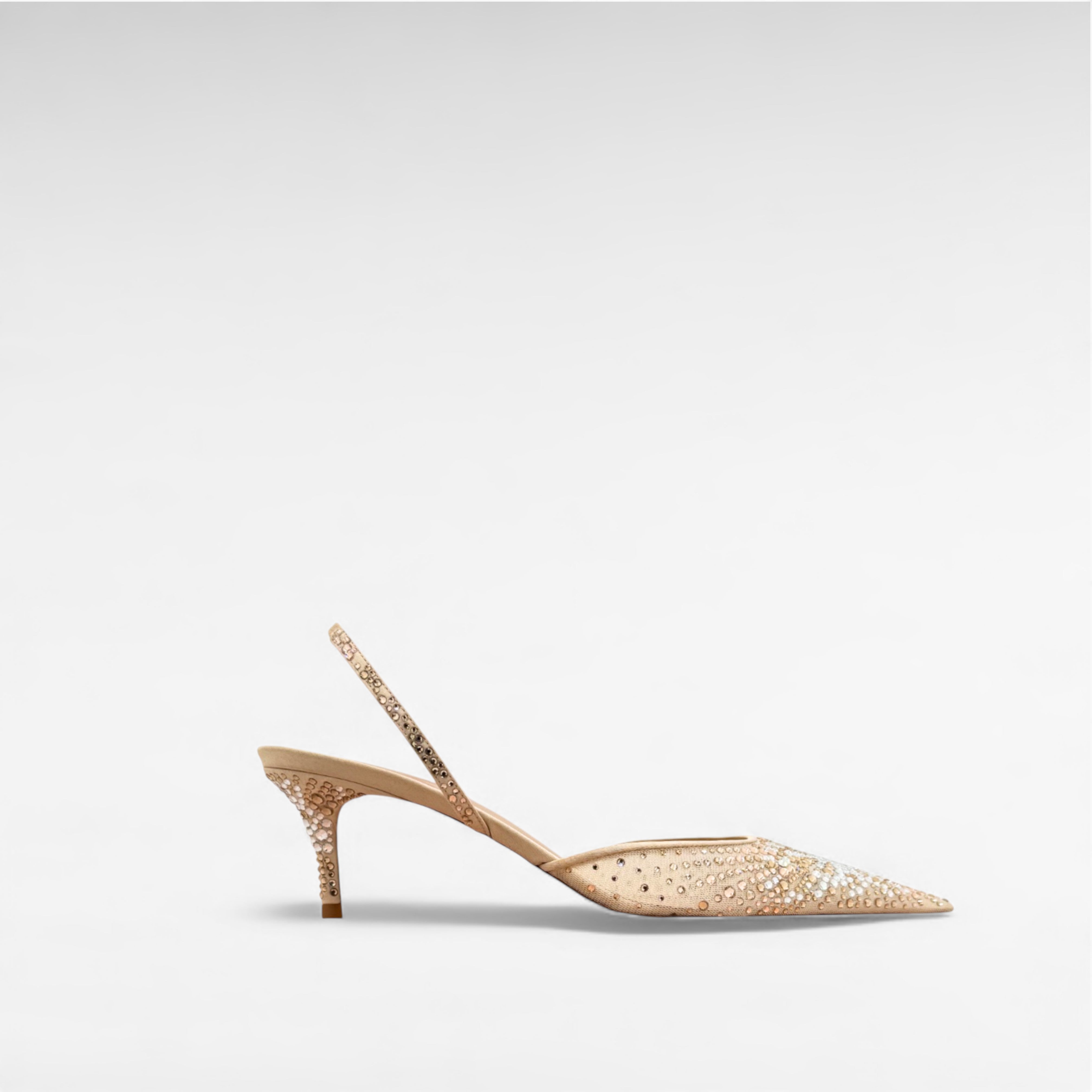 Gedebe Anitta Slingback Pumps Spitz Kristalle