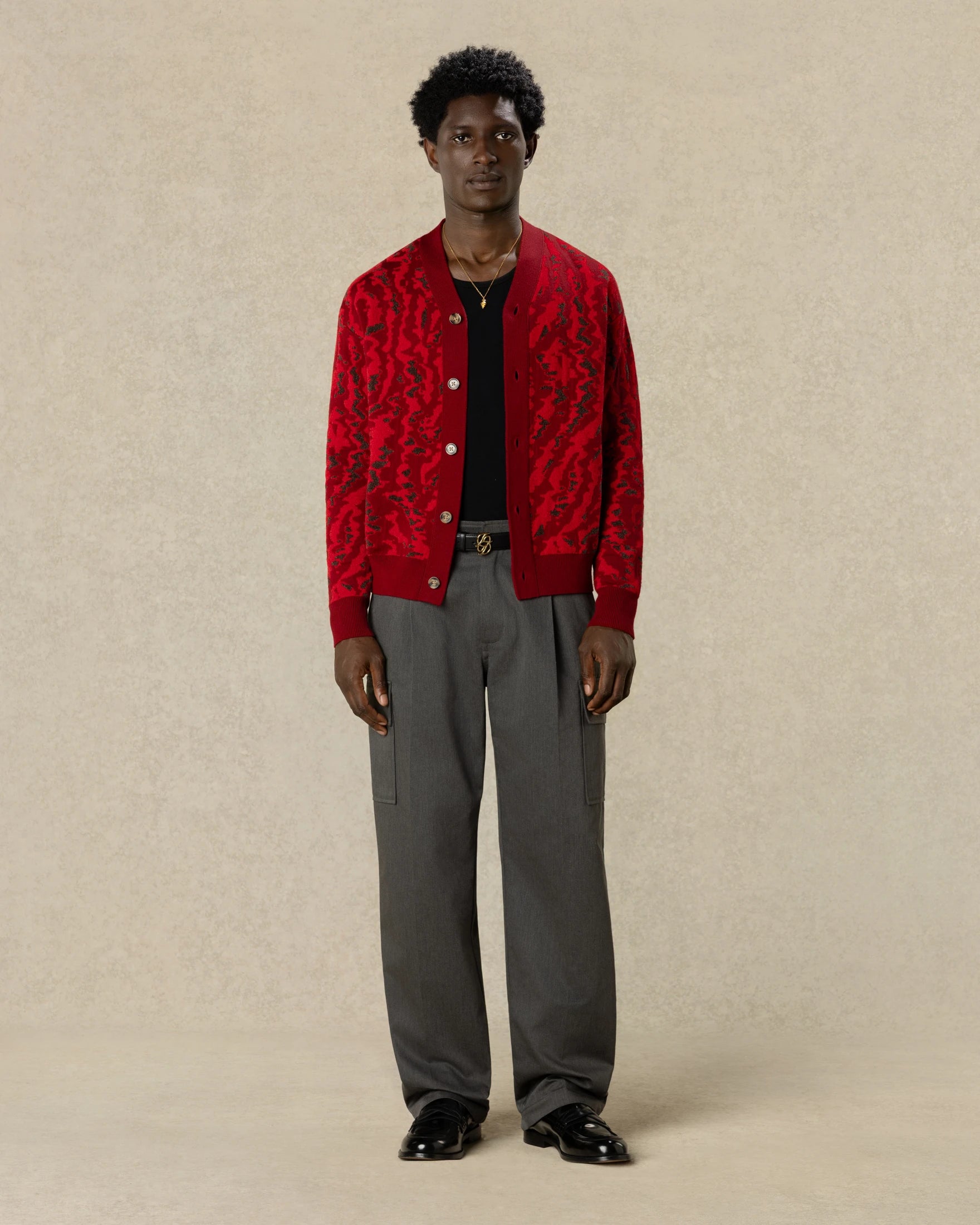 Drôle De Monsieur Cargo Pants Cargohose Grau Baumwollmix