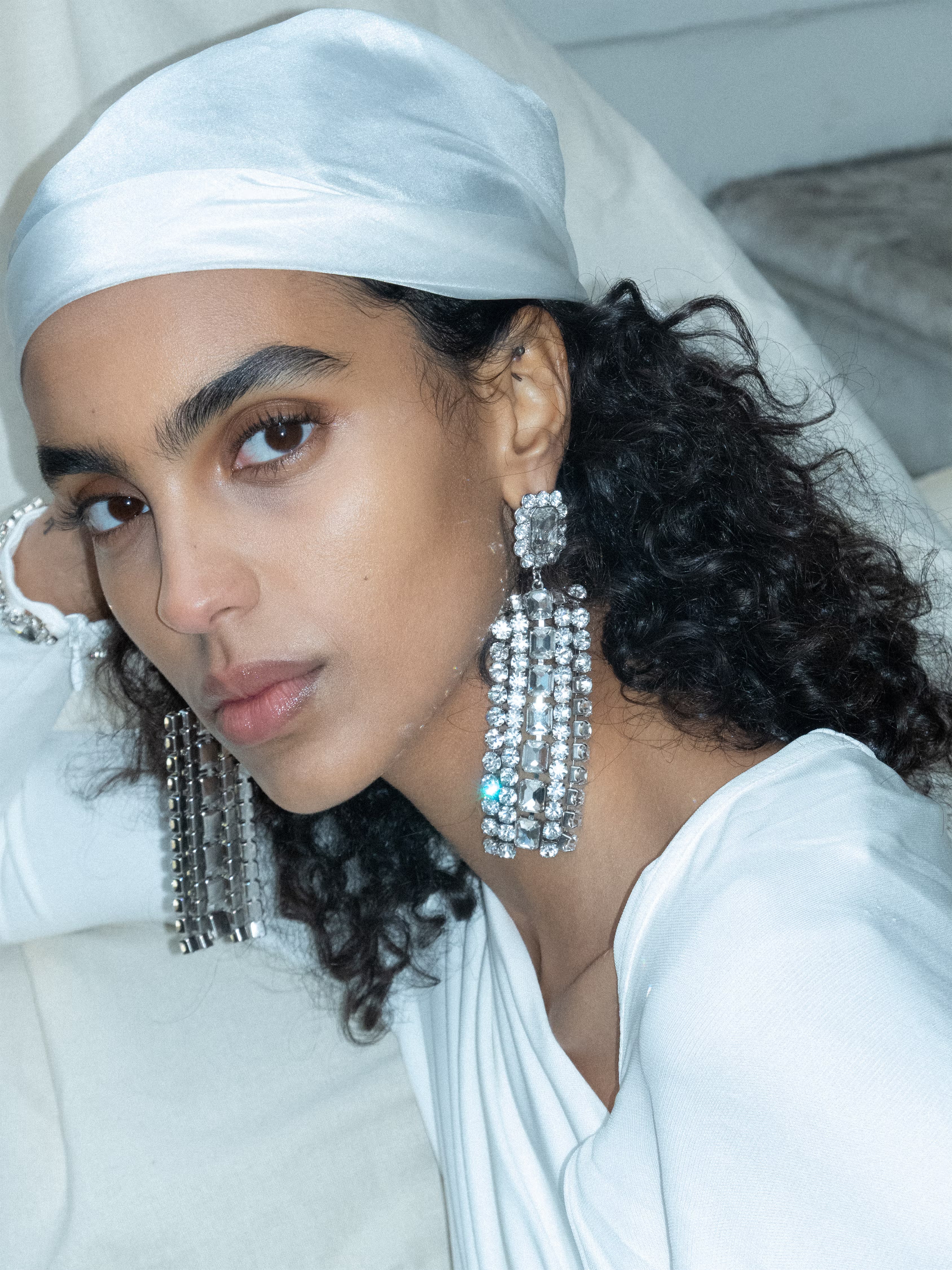 Self Portrait Tropfen Ohrringe Kristall Multi Diamante