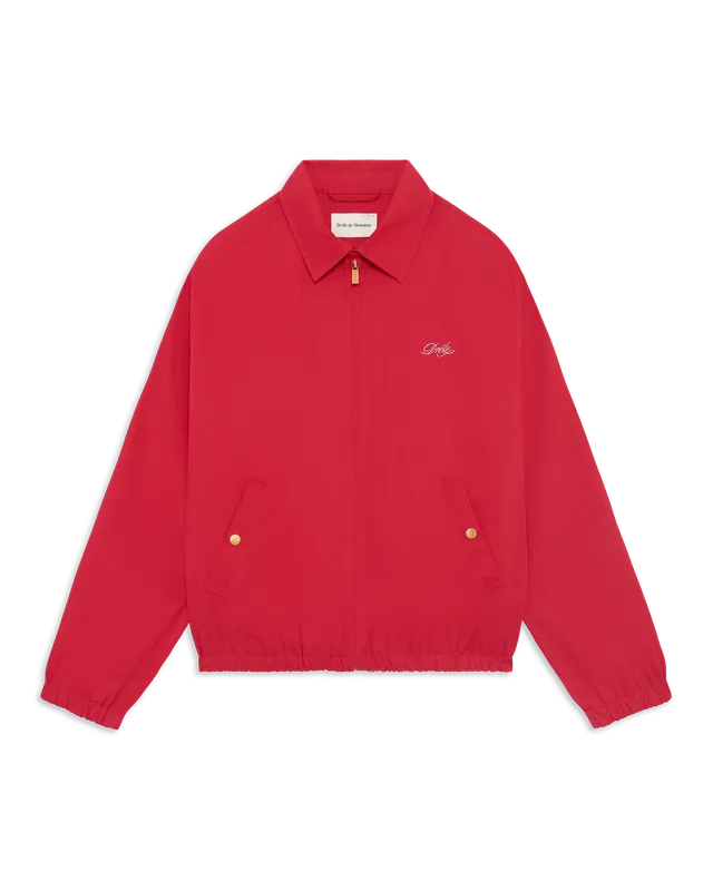 Drôle De Monsieur Drôle Jacke Rot Baumwolle Stickerei