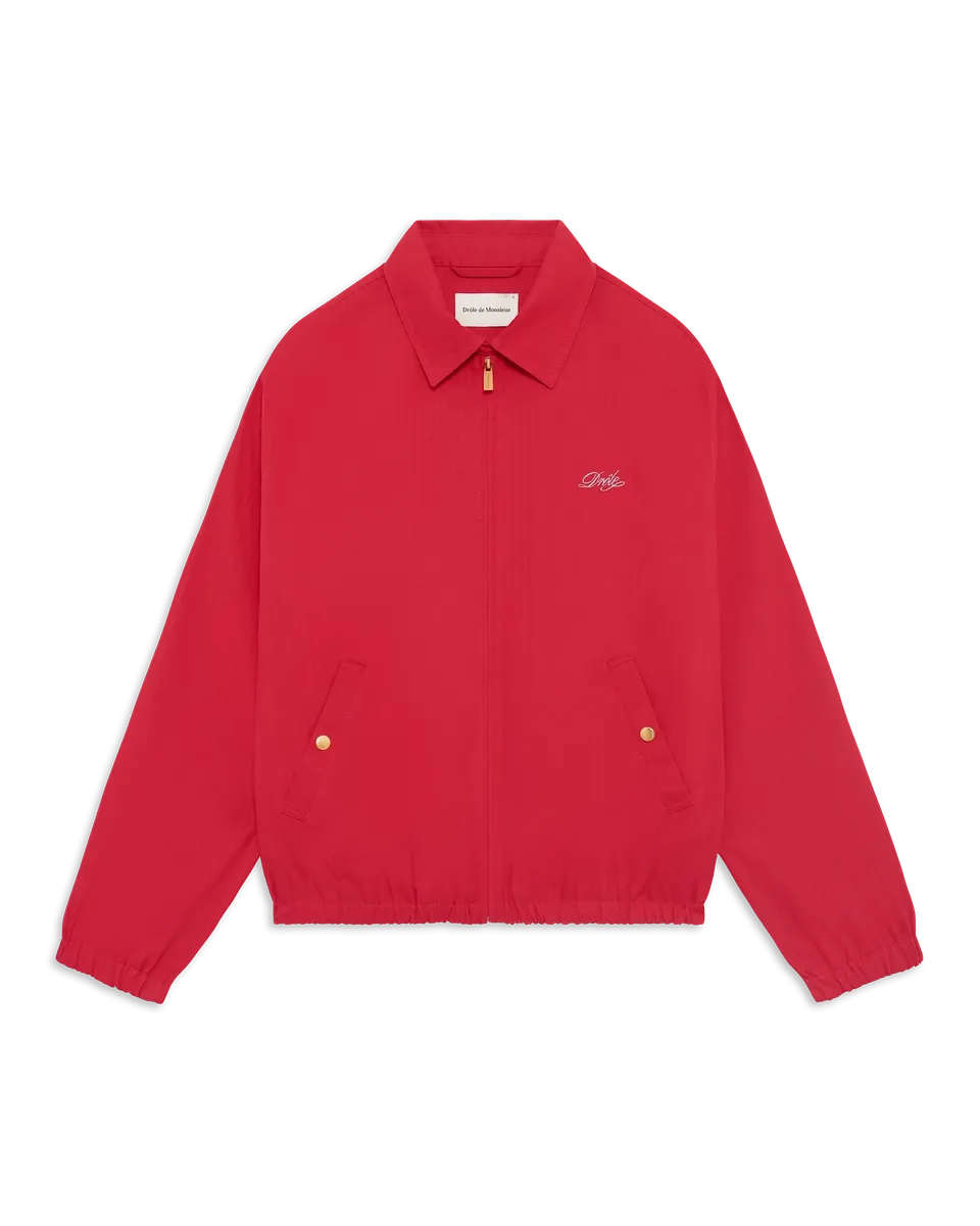 Drôle De Monsieur Drôle Jacke Rot Baumwolle Stickerei