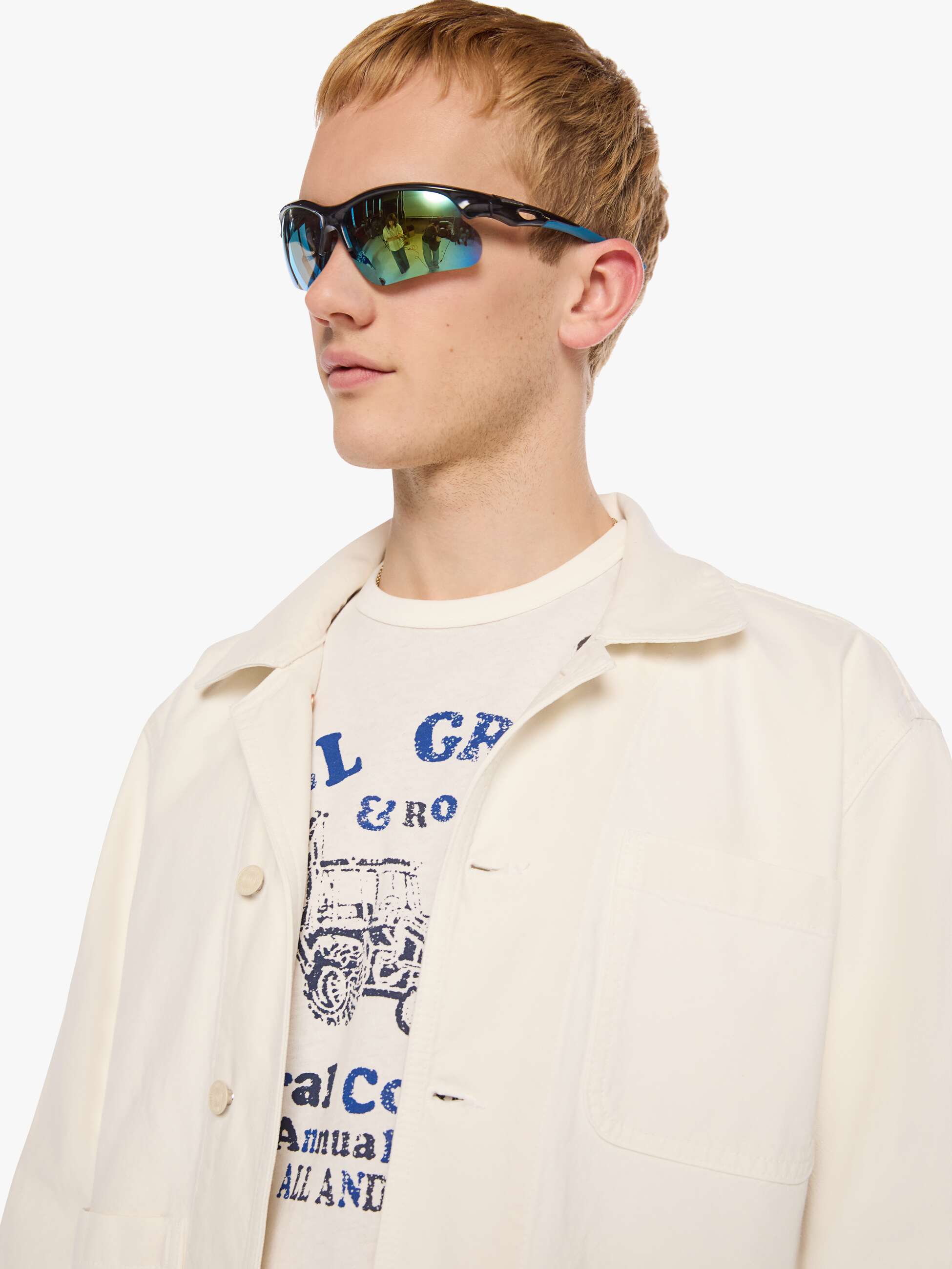 Mother Jackets The Daily Special Jacket Herren Creme Baumwolle