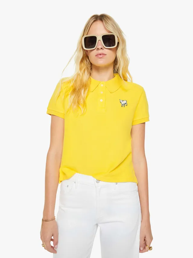 Mother The Split Match Polo Buttercup Baumwolle Stick