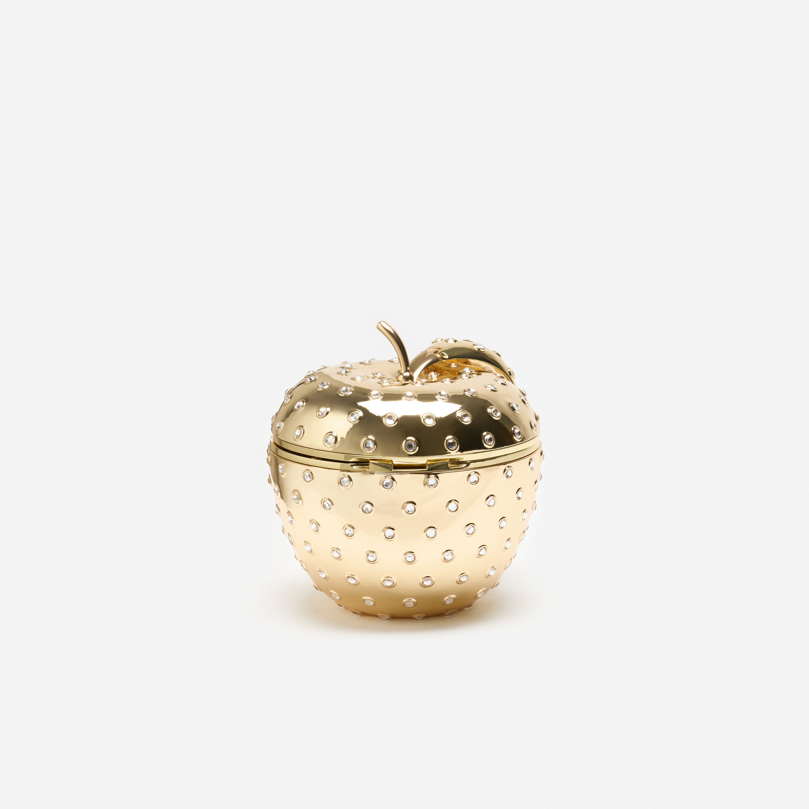 Self Portrait Gold Crystal Apple Clutch Mini Gold Tasche