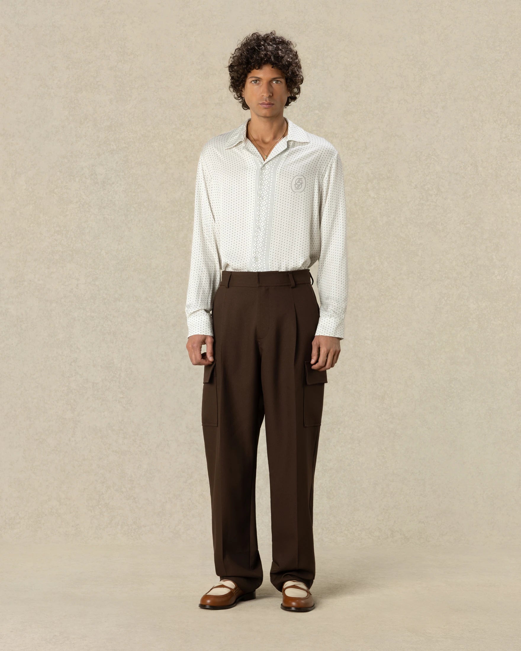 Drôle De Monsieur Twill Cargo Pants braun Polyester