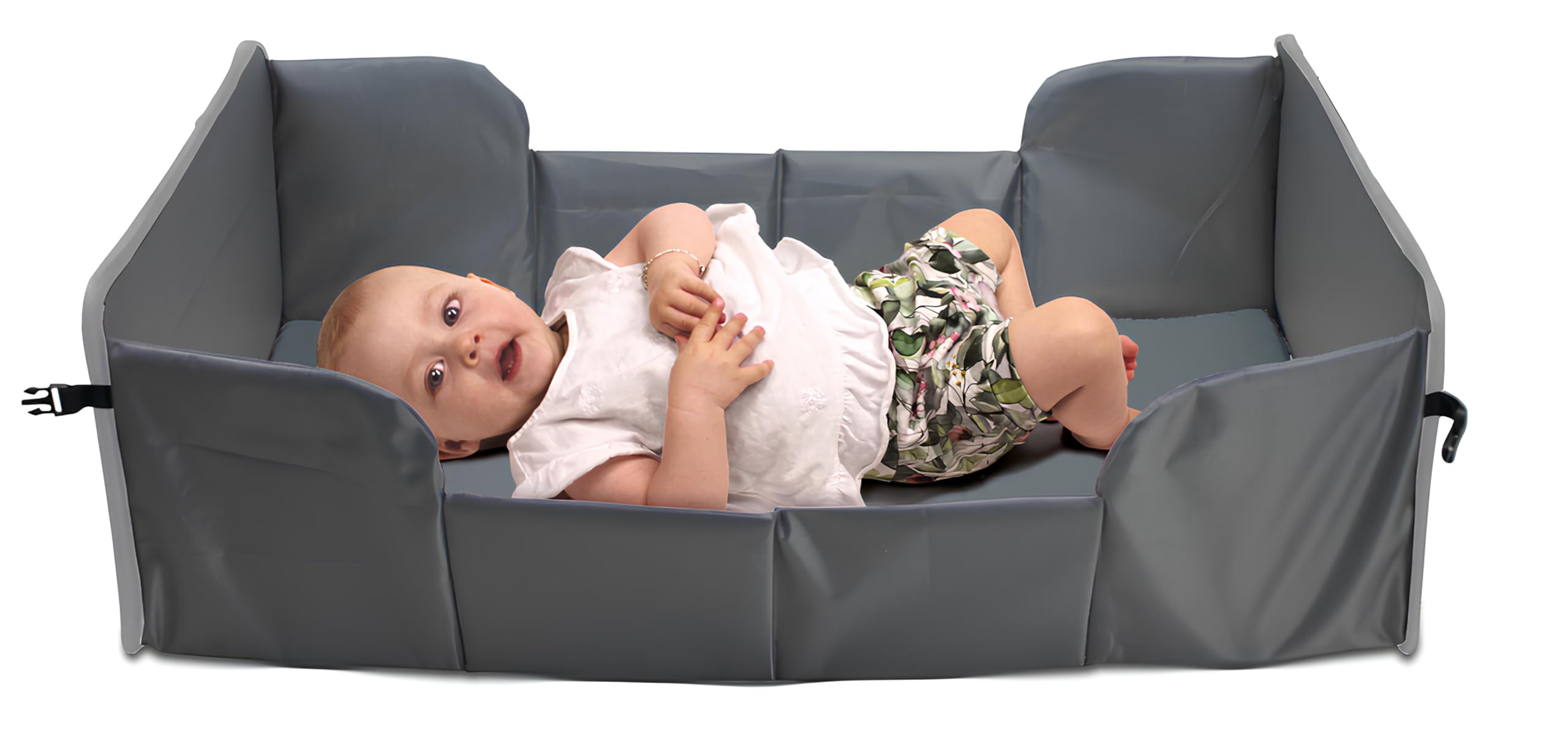 Dooky Traveller Baby Reisebett Grau 41x75 cm mit Matratze