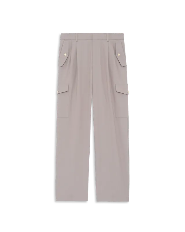 Drôle De Monsieur Cargo Pants Cargohose Sand Wollmix
