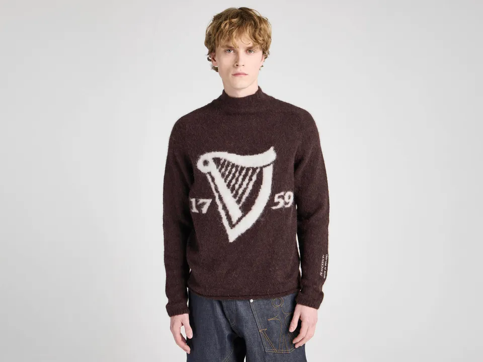 J.W.Anderson Guinness Harp Jumper Braun Alpaka Unisex