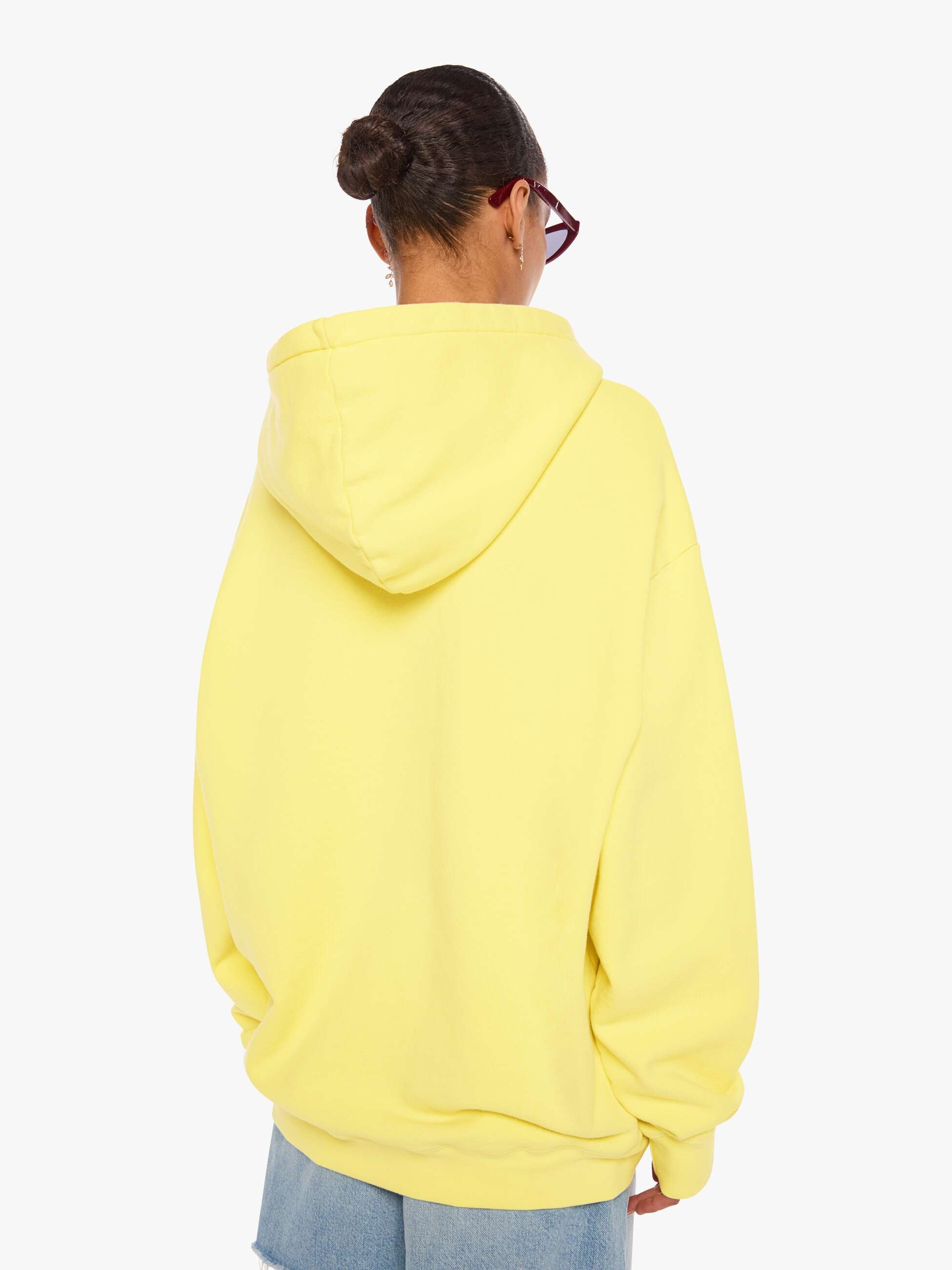 Mother Oversized Hoodie Gooey gelb Baumwolle