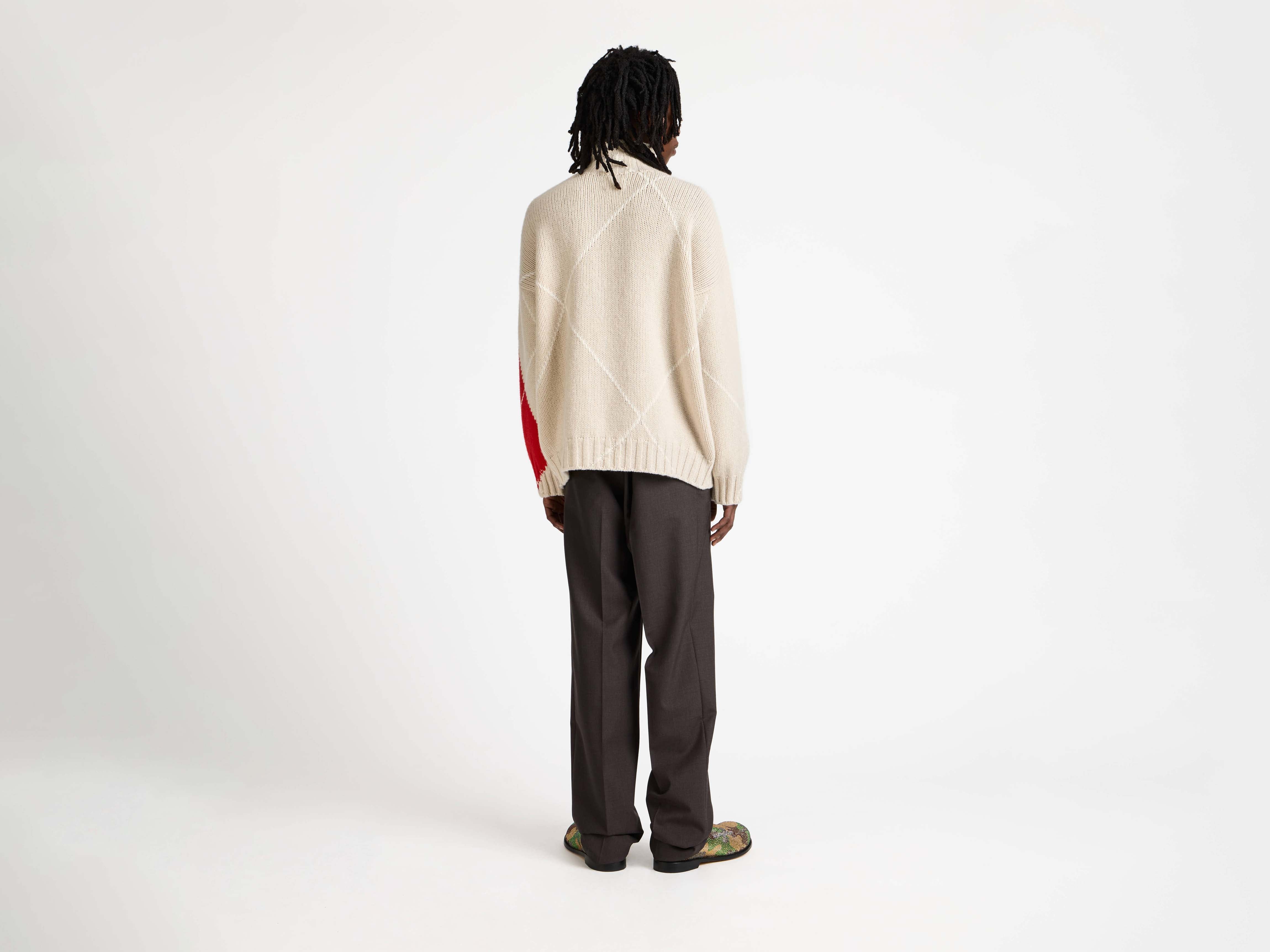 J.W.Anderson x Pringle Argyle Pullover Herren Natural