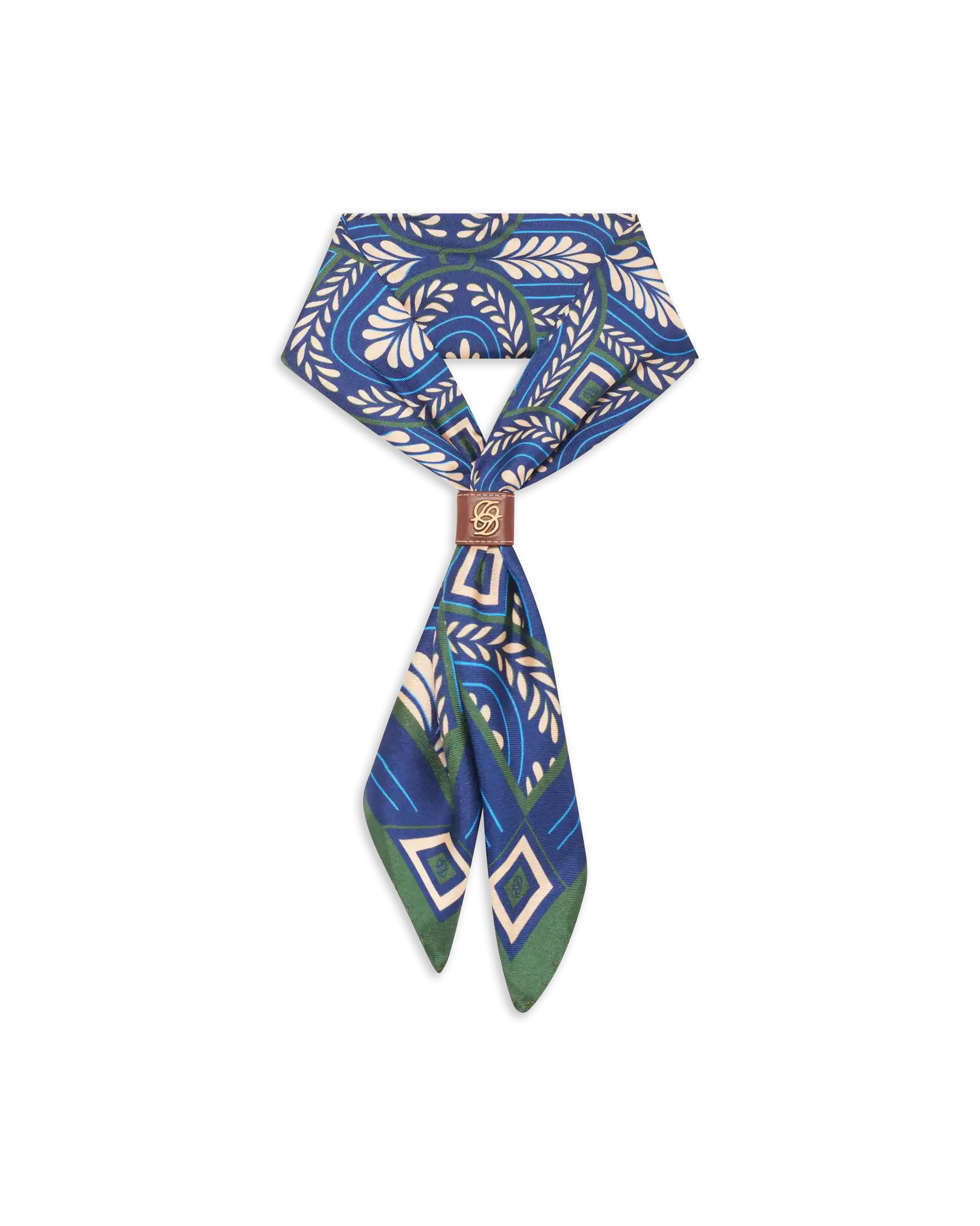 Drôle De Monsieur Bandana Silk Print Caesars Seidentuch Navy