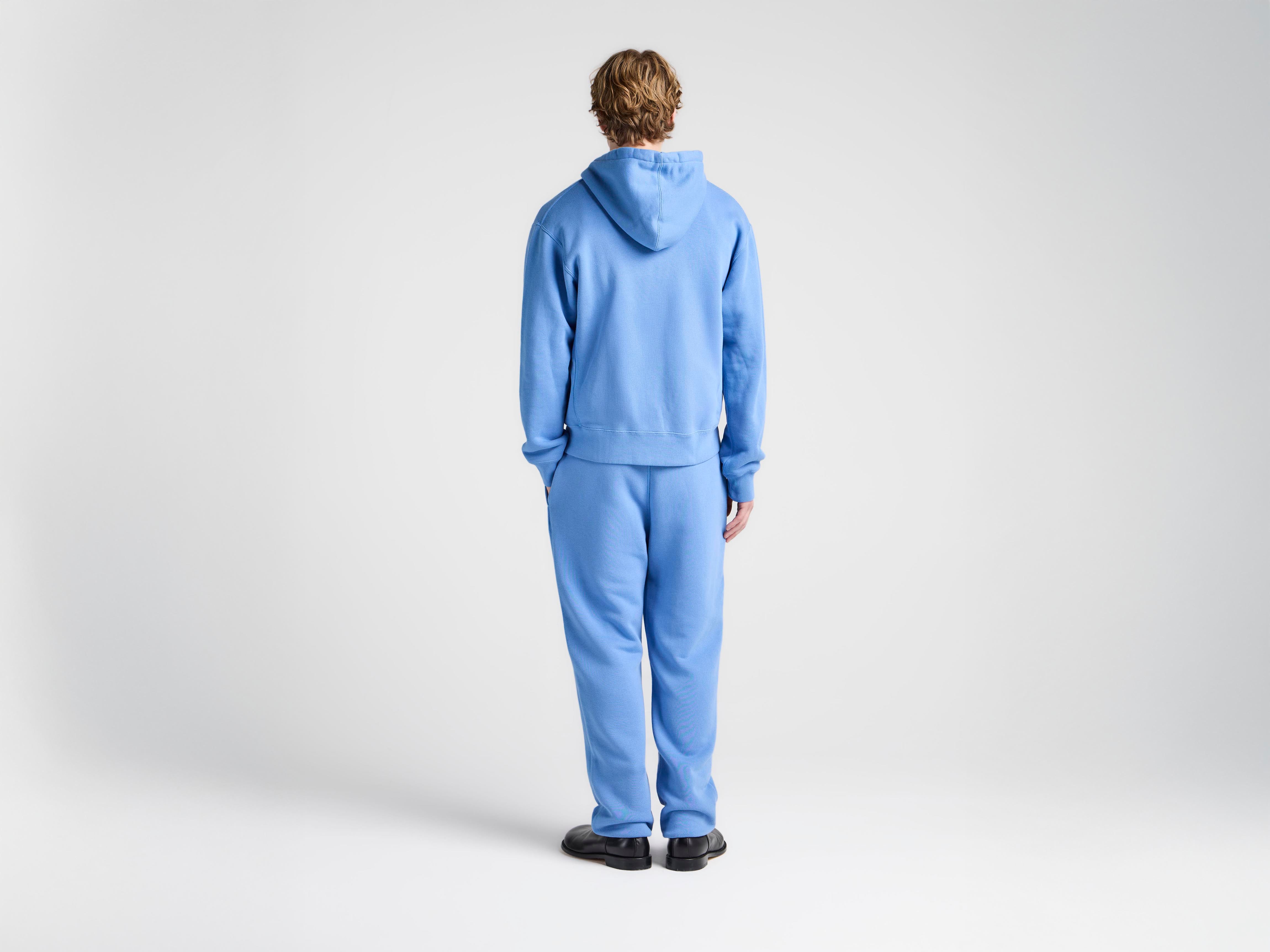 J.W.Anderson Front Zip Hoodie Washed Blue Herren