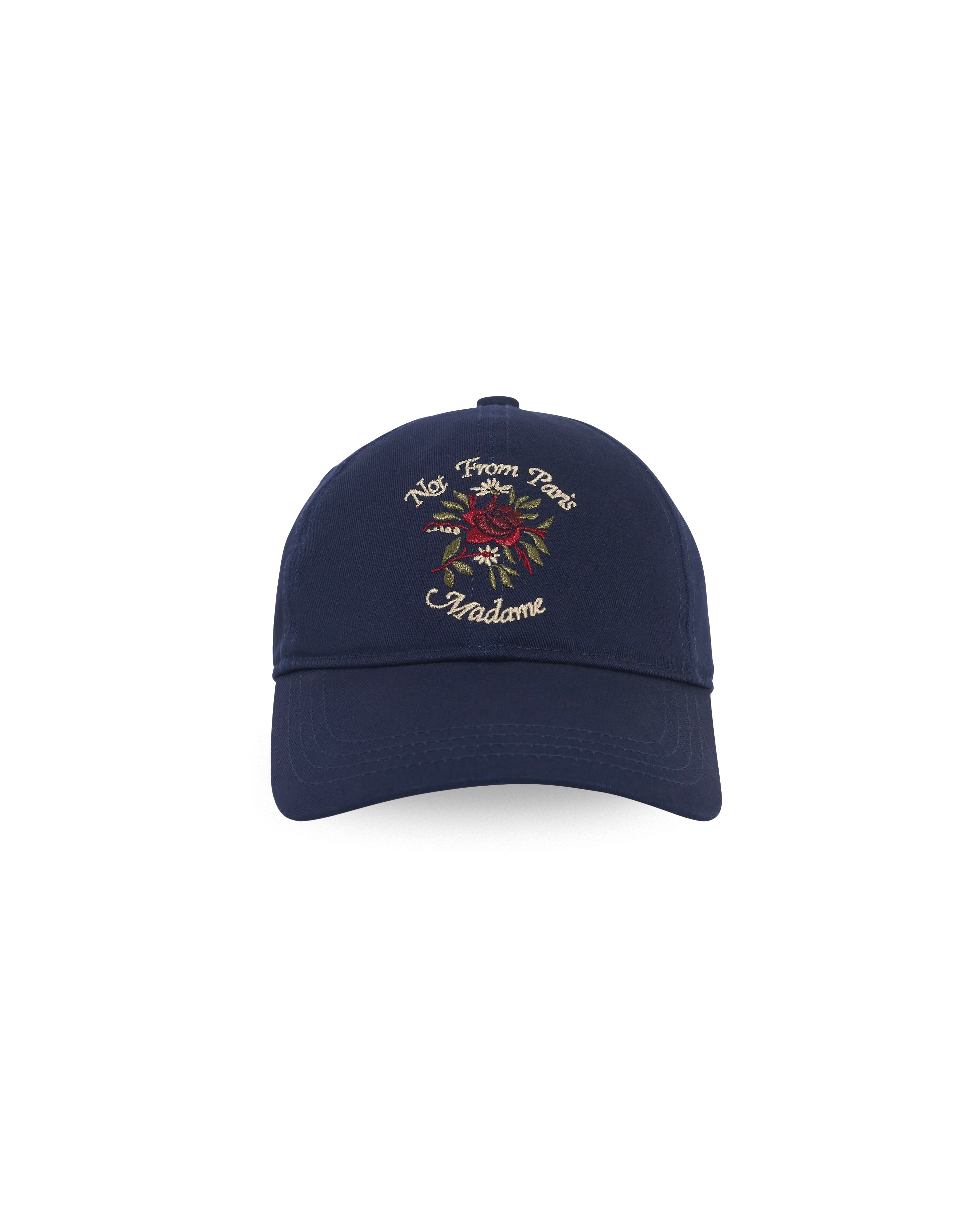 Drôle De Monsieur La Casquette Slogan Rose Cap Dunkelblau