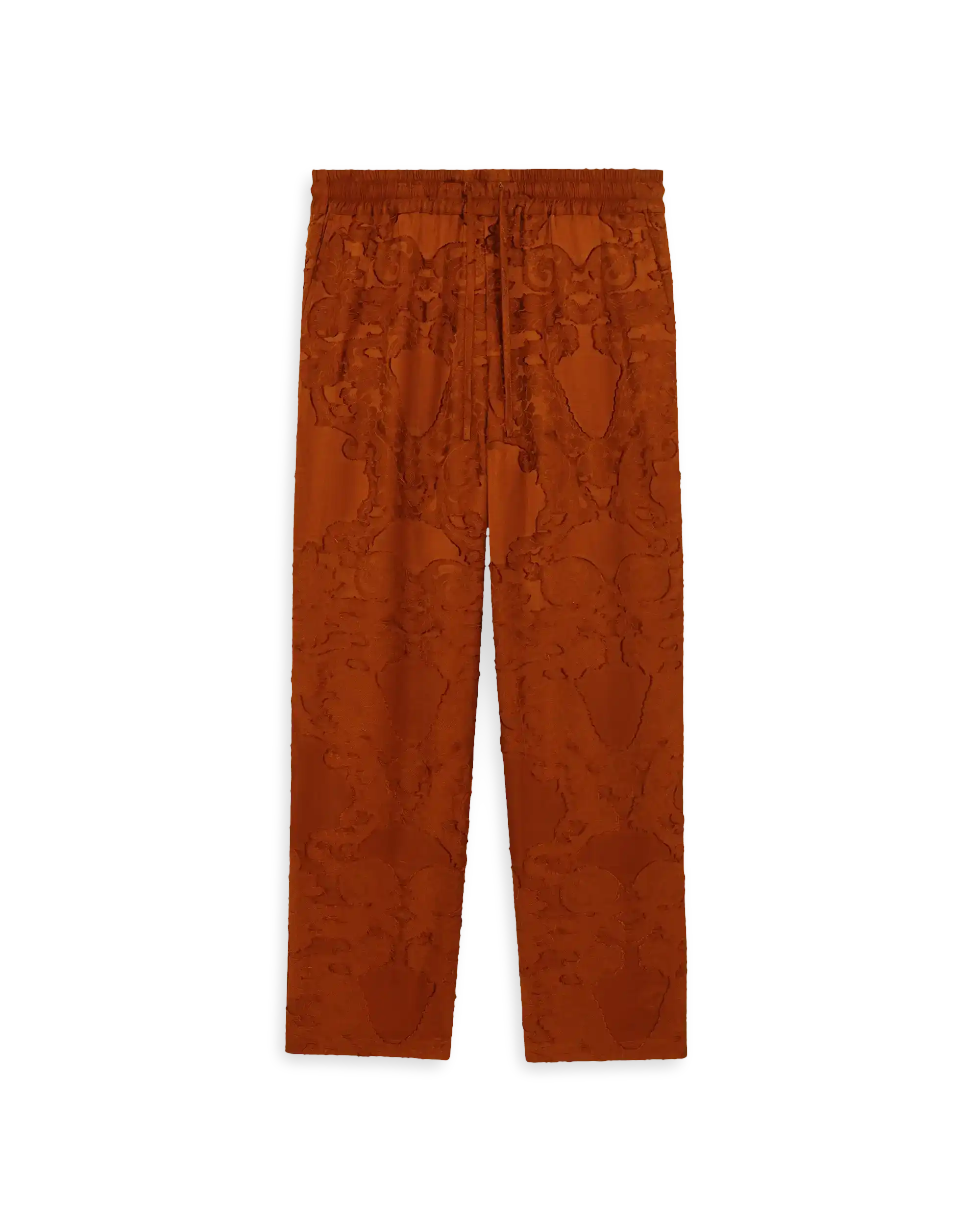 Drôle De Monsieur Jacquard Hose Dunkelorange Viskose
