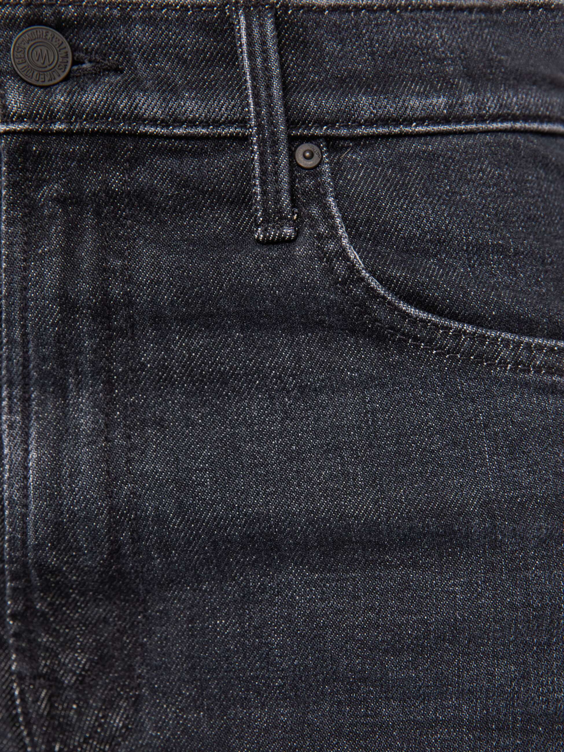 Mother Rambler Zip Sneak Jeans Riding The Milkyway schwarz