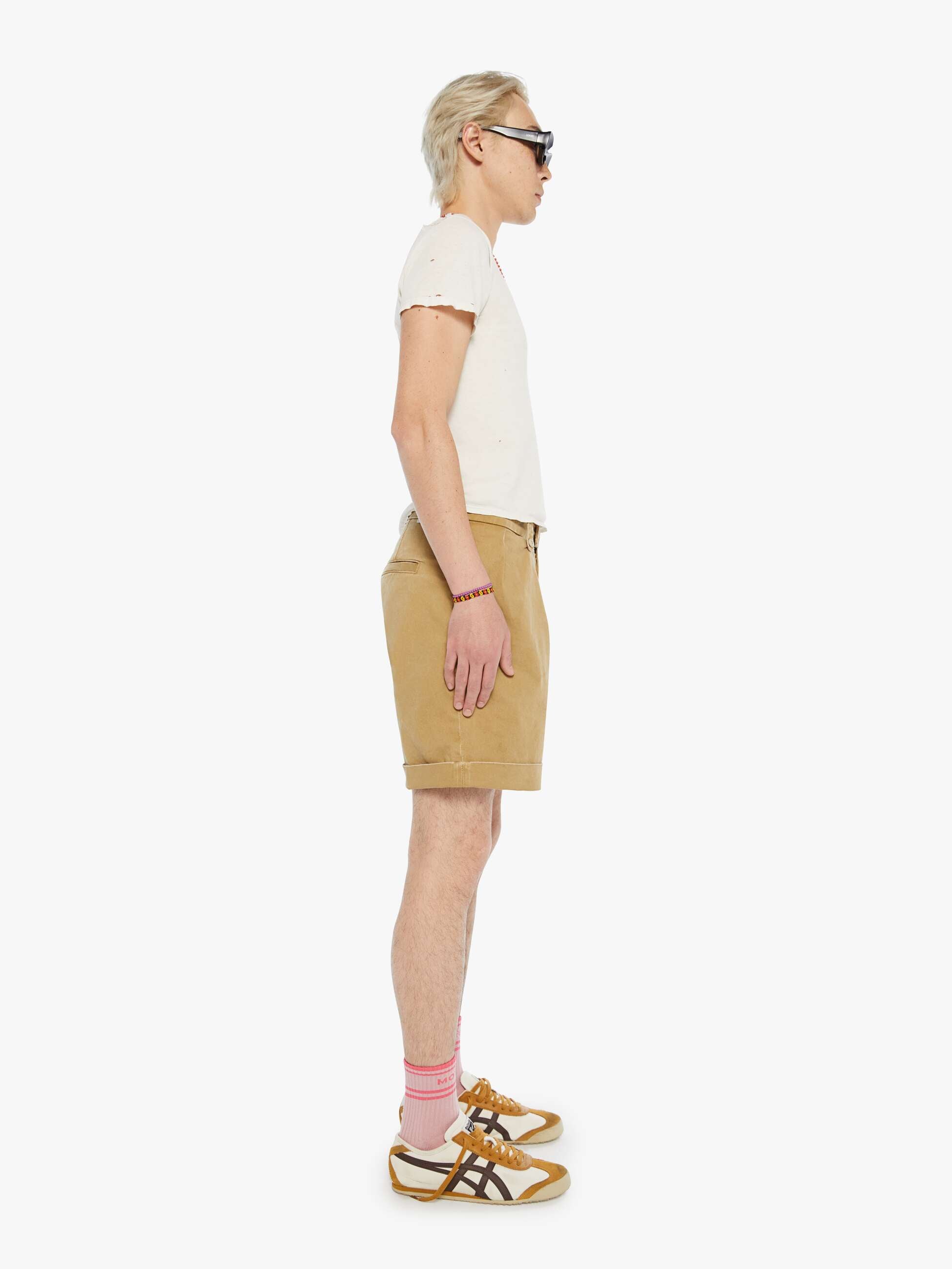 Mother The Head Honcho Short Shorts Khaki Baumwolle
