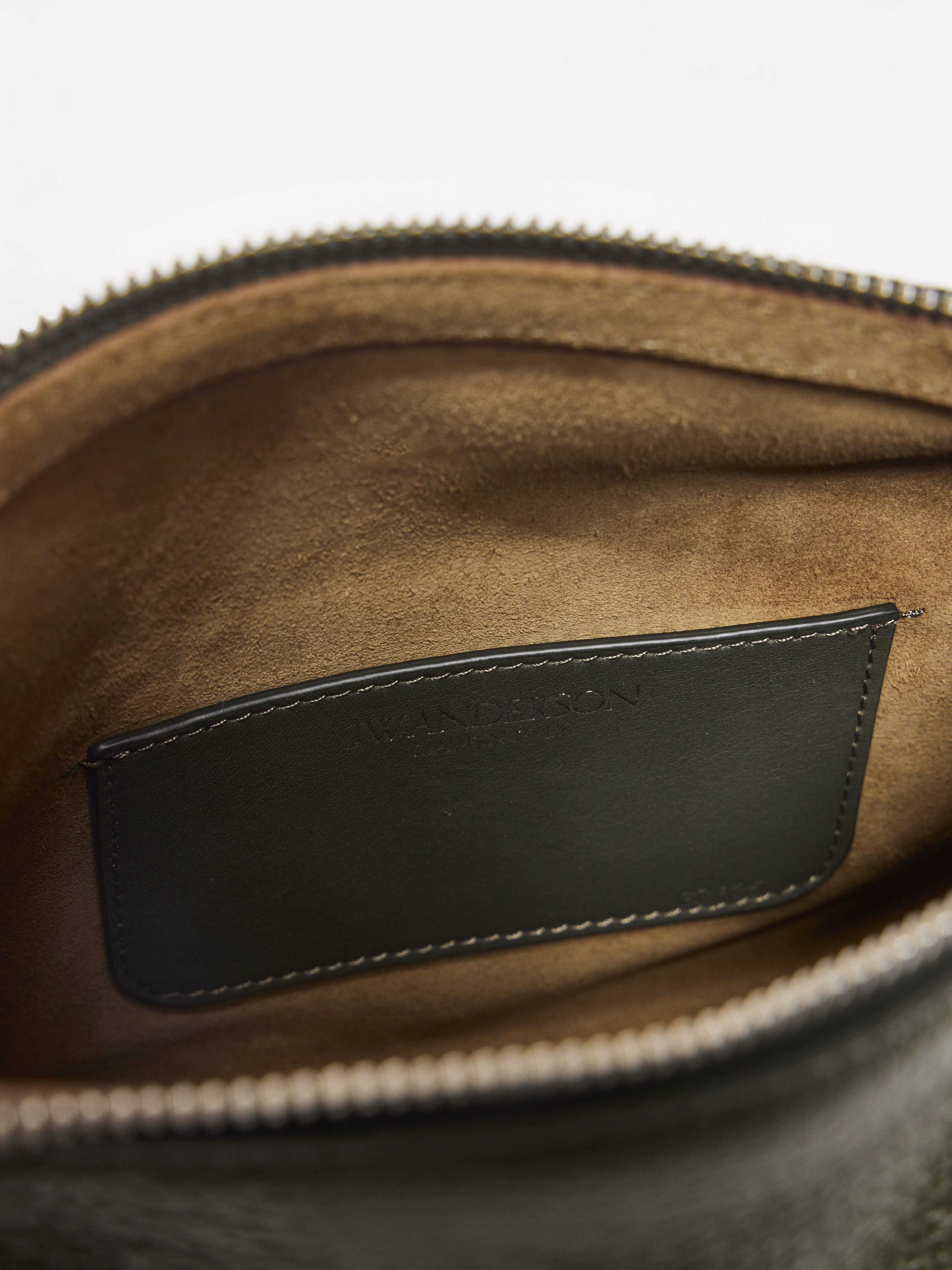 J.W.Anderson Loafer Messenger Tasche Khaki Kalbsleder Small