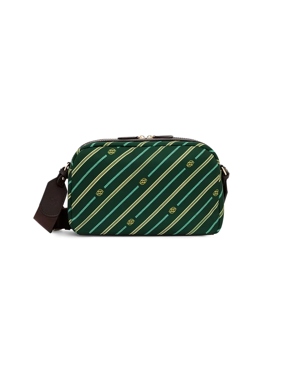 Drôle De Monsieur Monogram Crossbody Tasche Grün