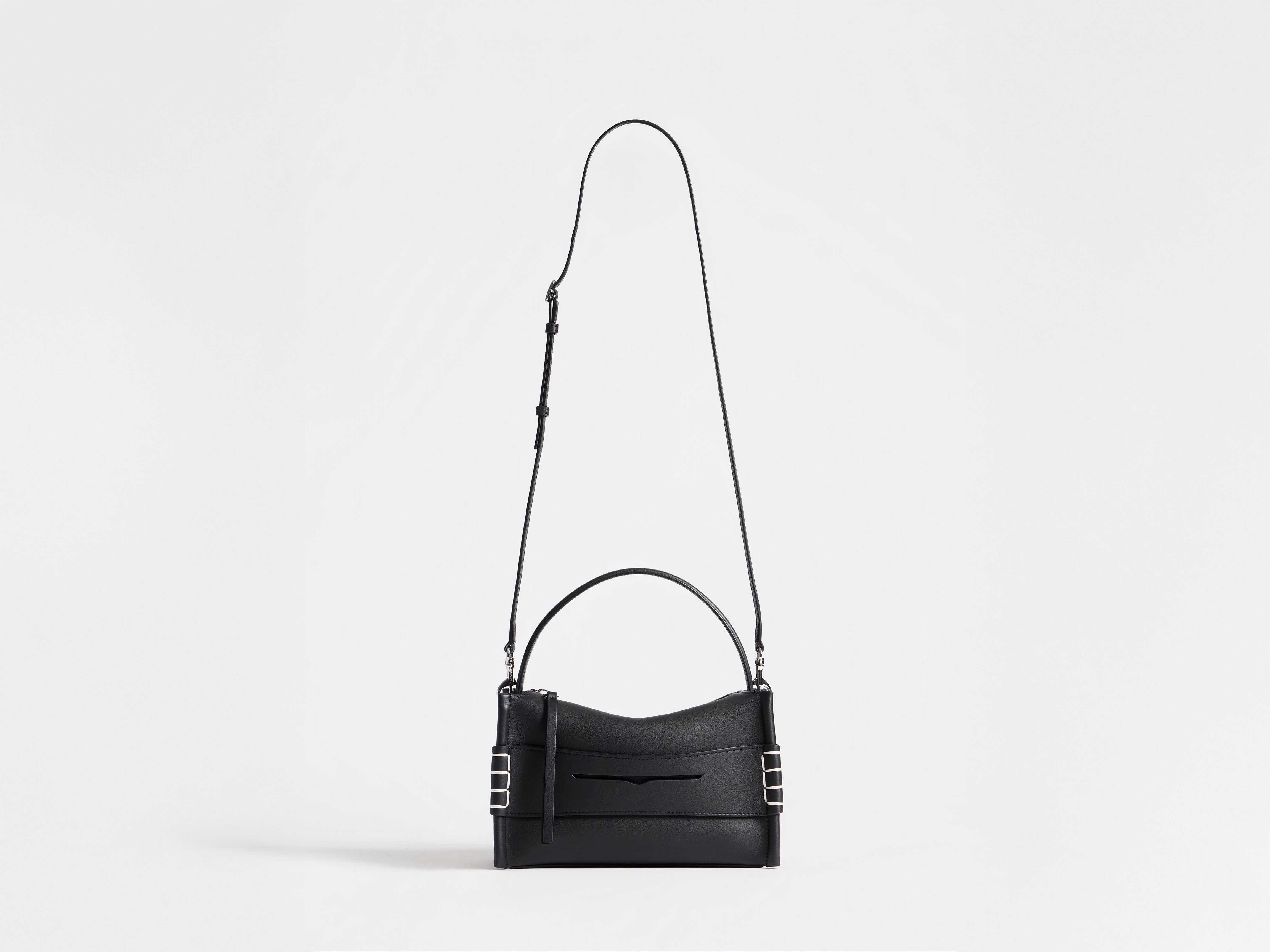 J.W.Anderson Bags Small Loafer Tasche schwarz Kalbsleder