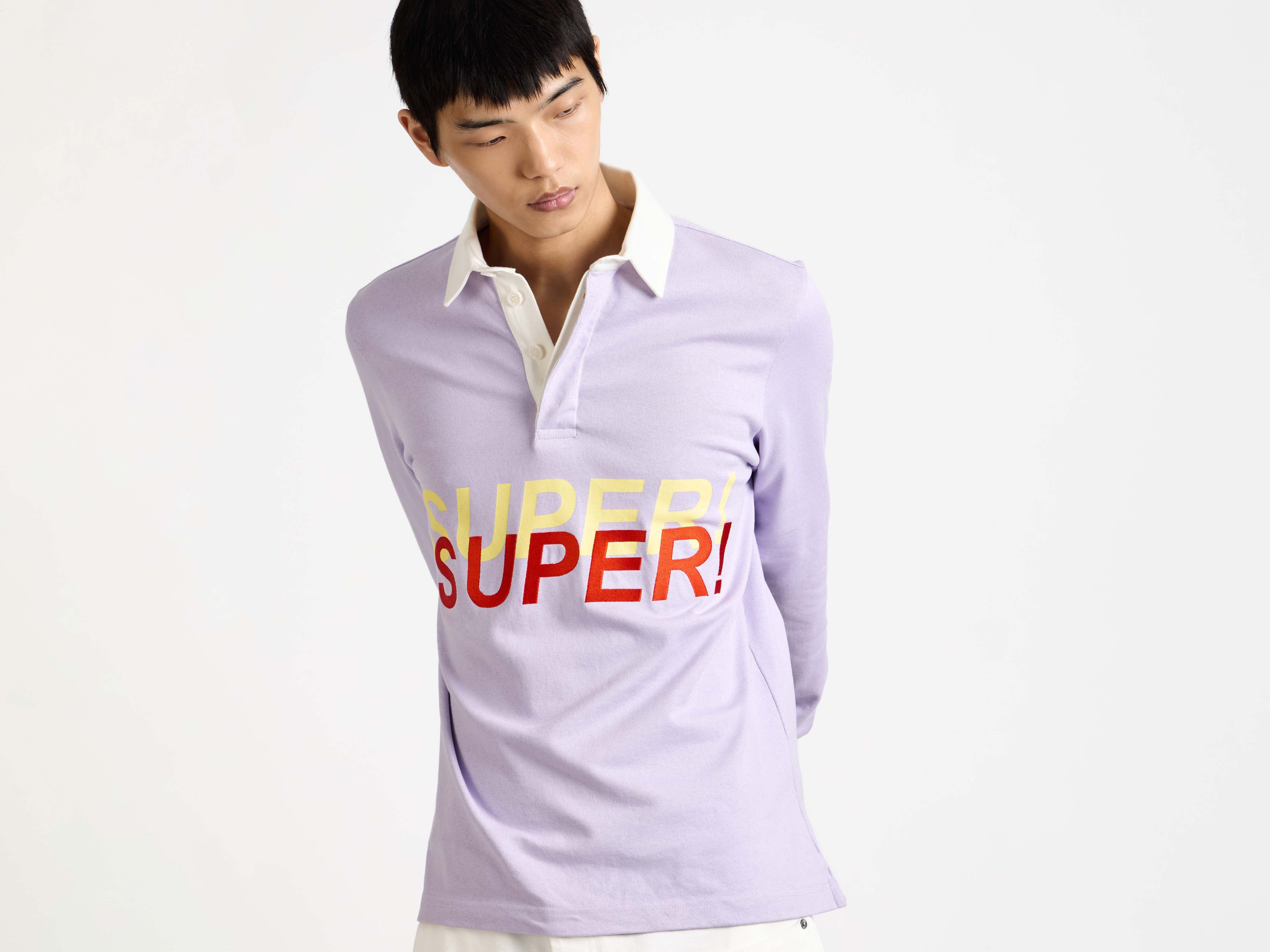 J.W.Anderson Super Super Rugby Polo Top Lila