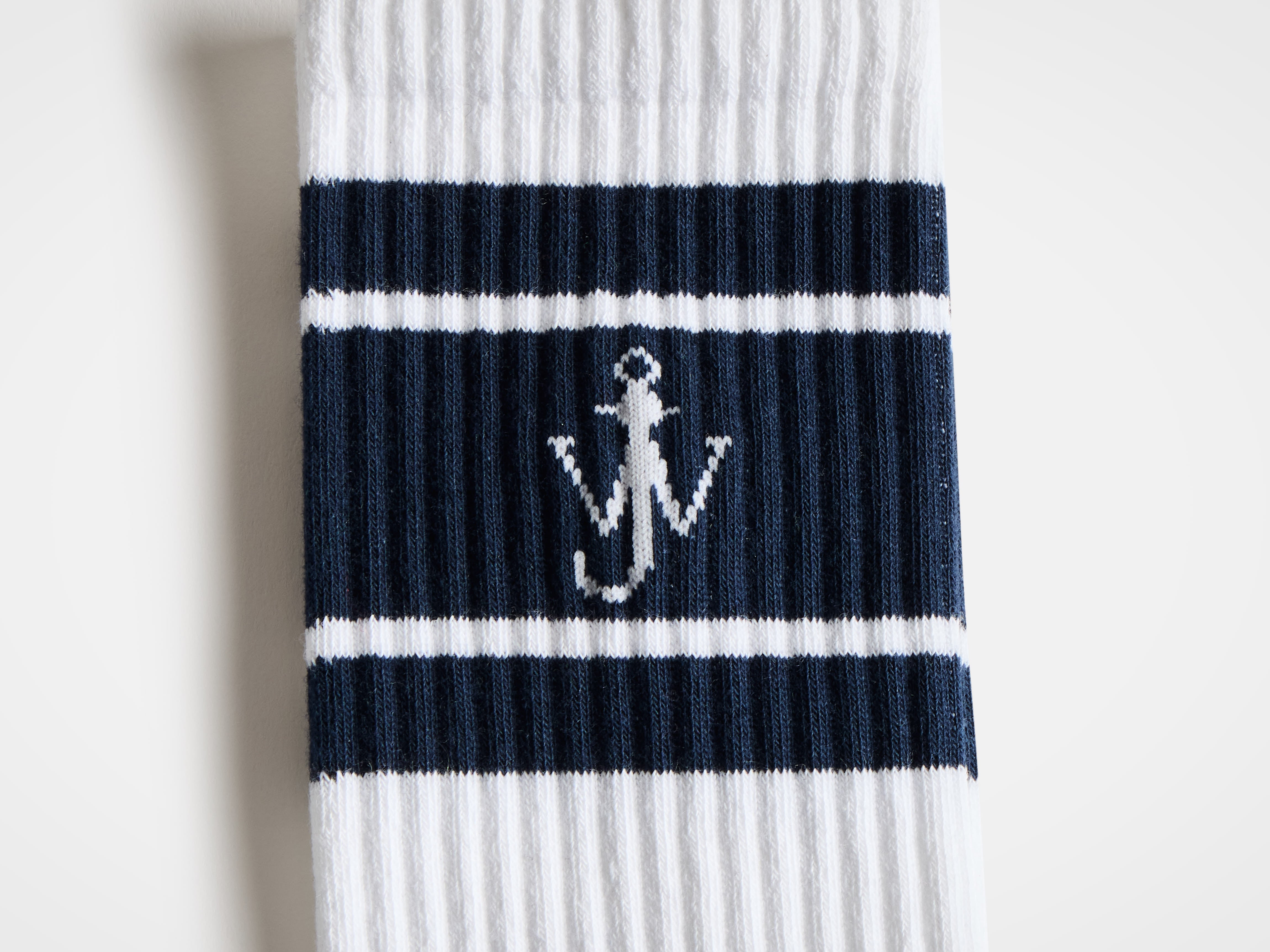 J.W.Anderson Sport Socken Weiß Blau Baumwolle