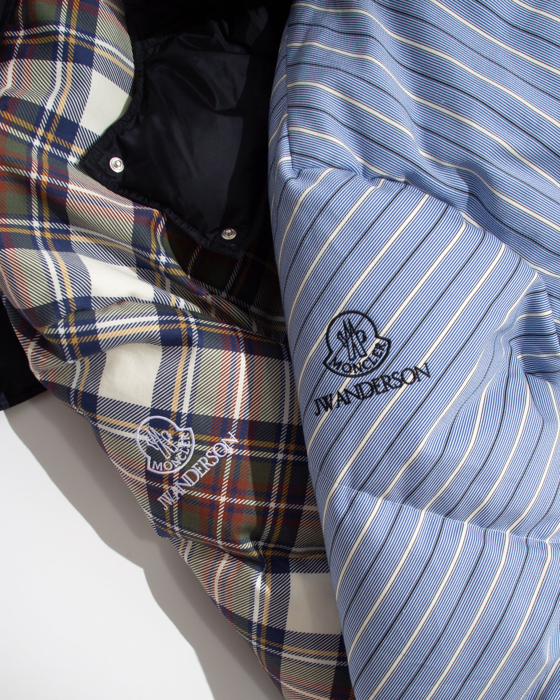 J.W.Anderson x Moncler Plaid Pufferjacke Herren Multi