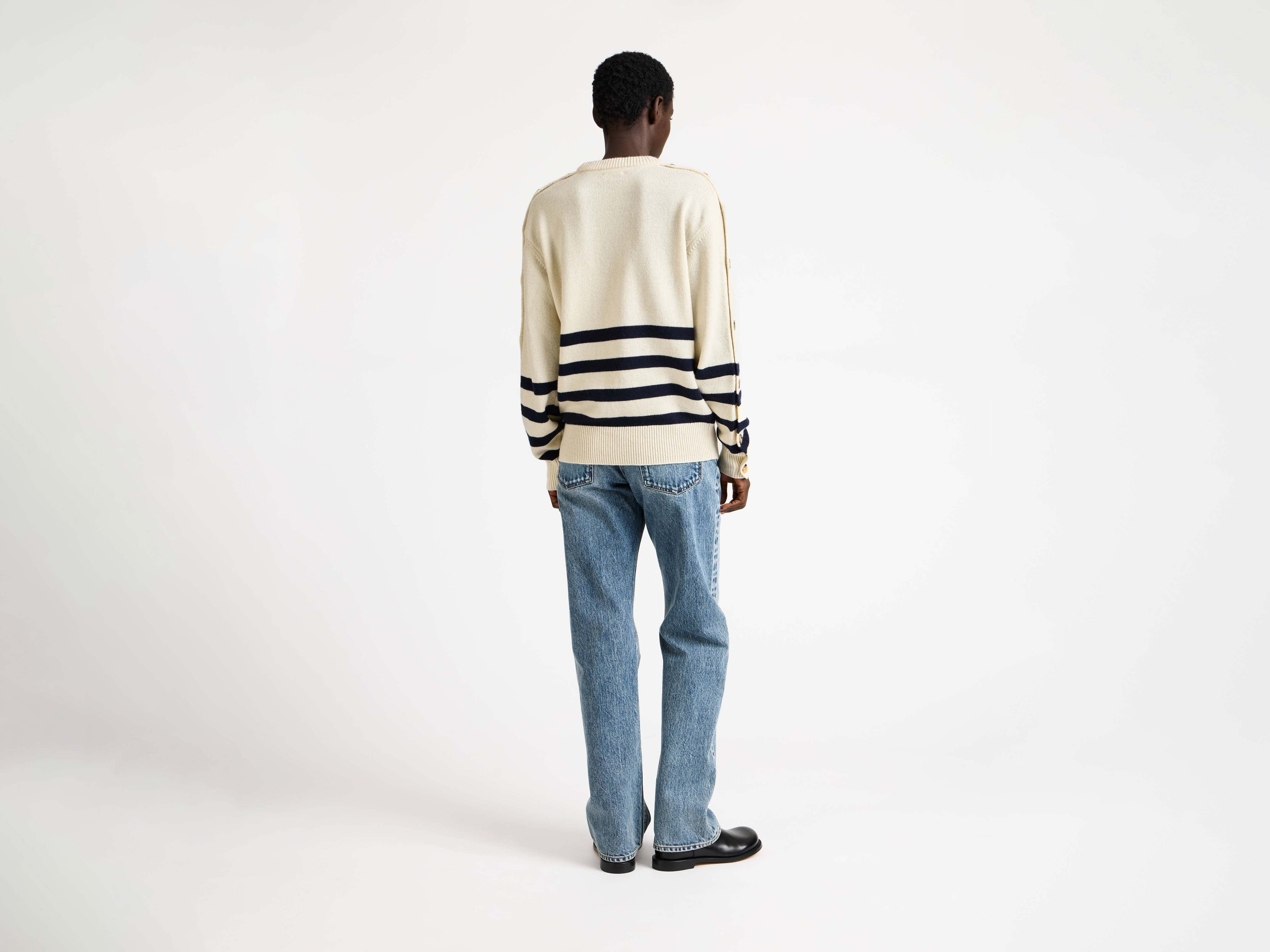 J.W. Anderson Breton Pullover Ivory Streifen Gr.S