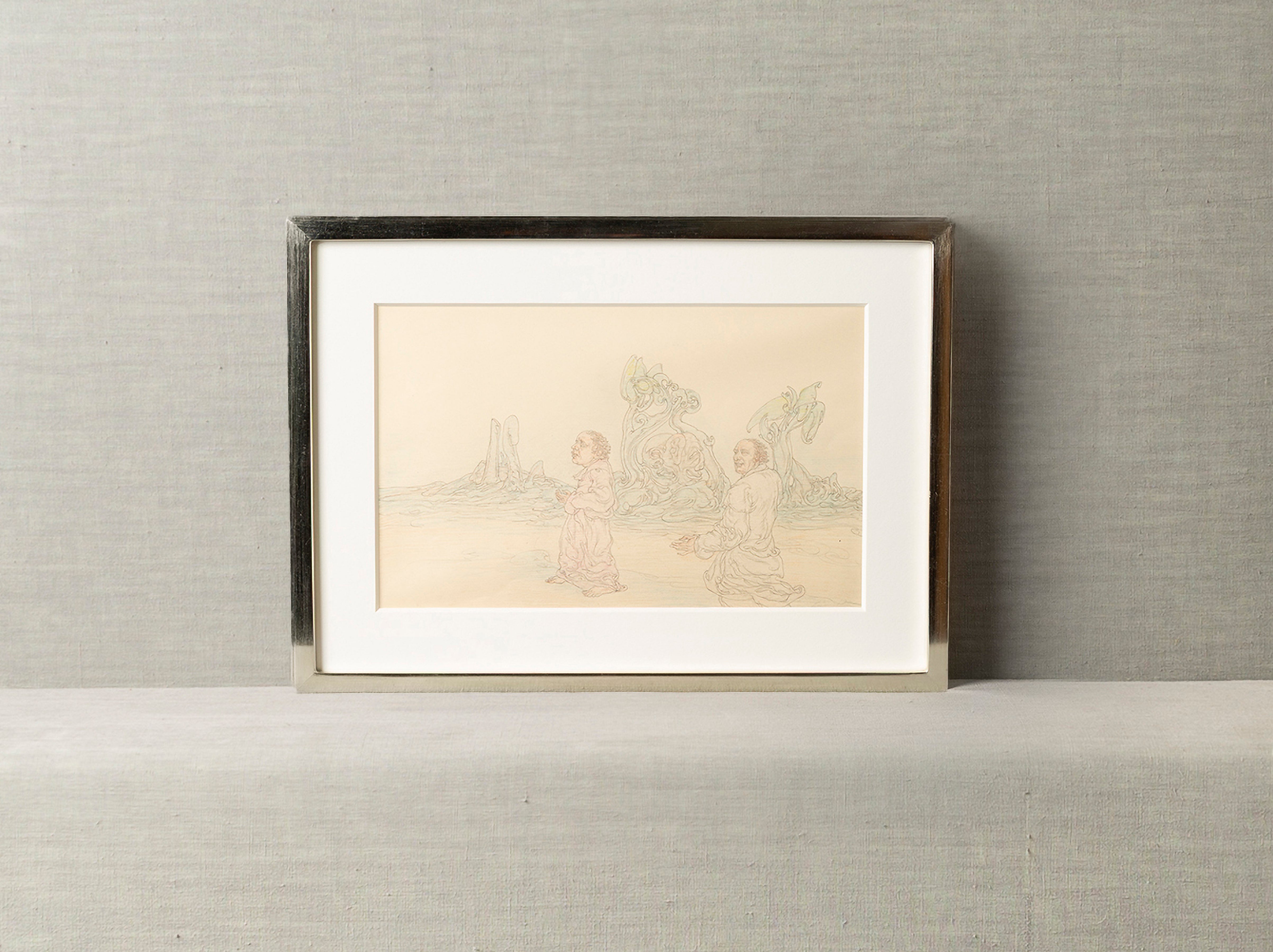 J.W.Anderson Scene 04 Kunstdruck Figures Desolate Landscape