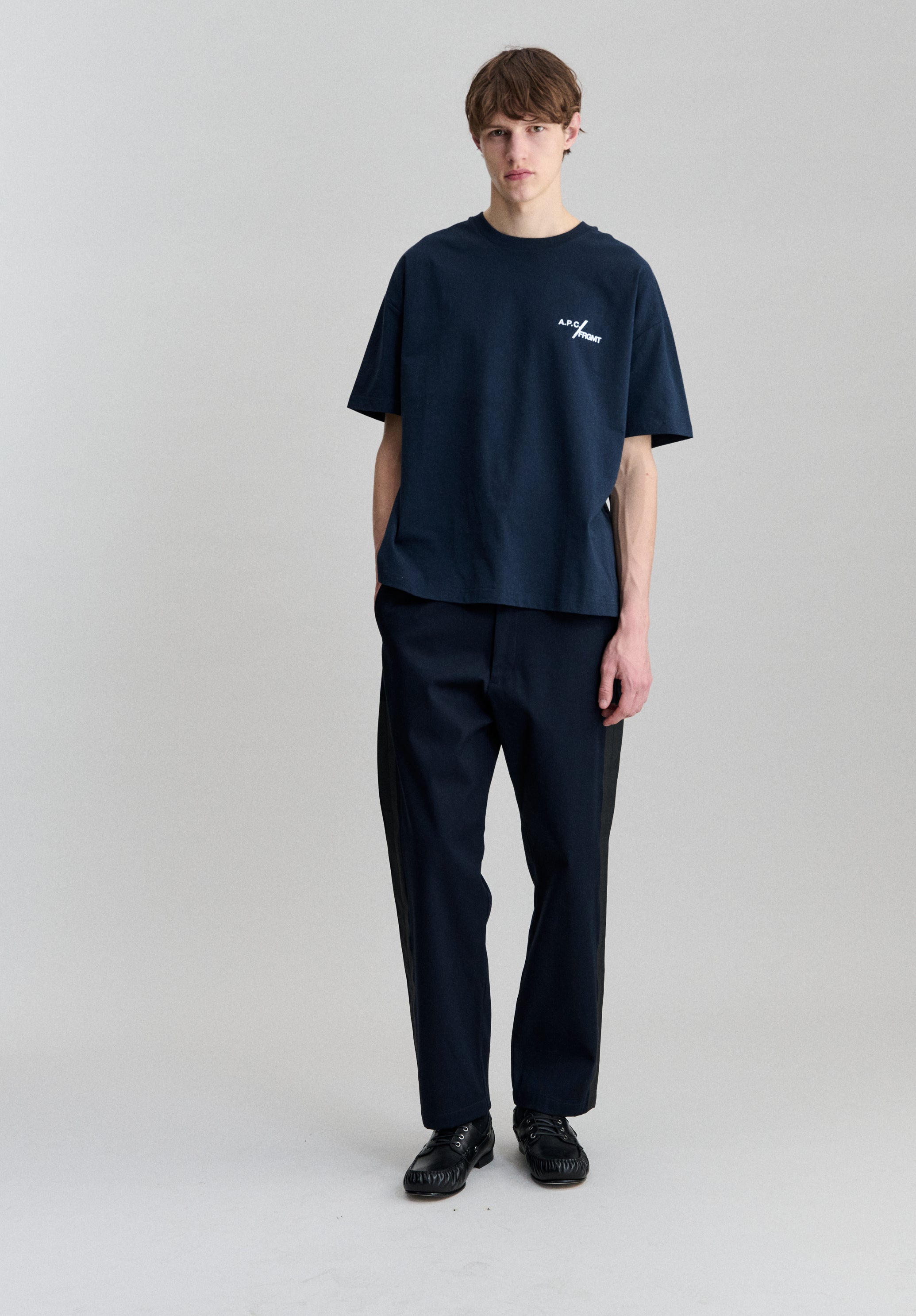 A.P.C. FRGMT Renoncement T-Shirt Größe M Silber-Logo