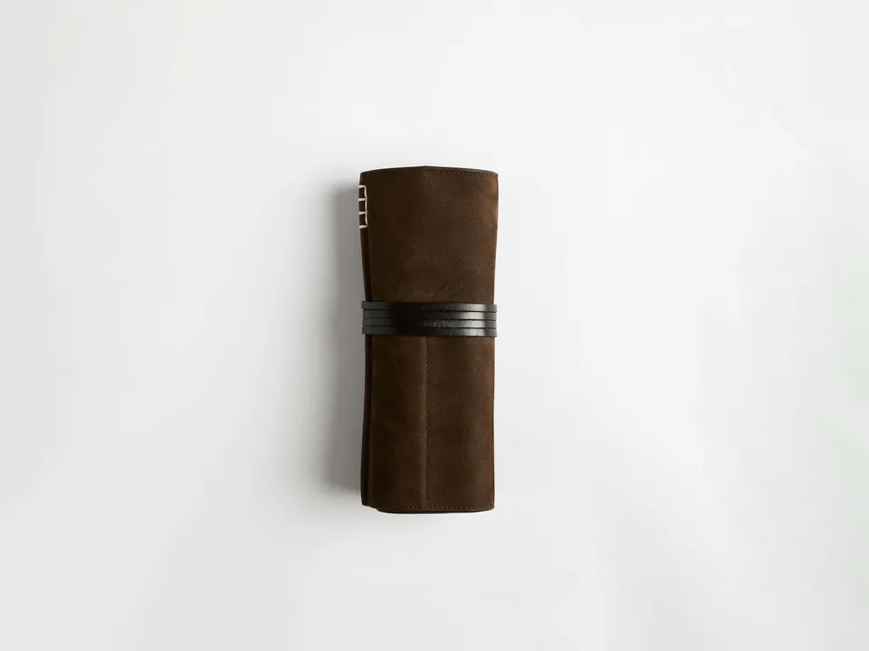 J.W.Anderson Pen-Roll Case Federmäppchen Dunkelbraun