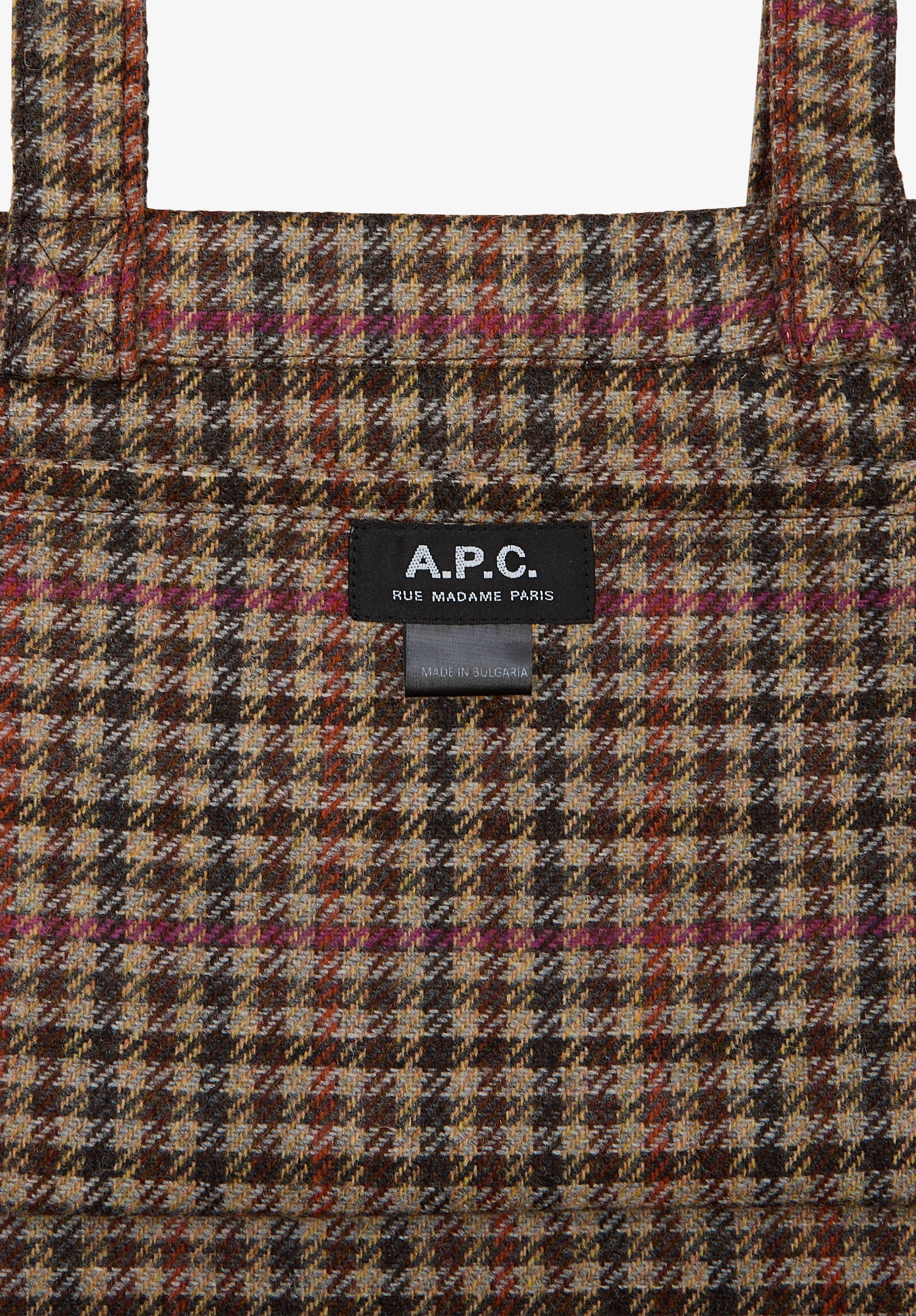 A.P.C. Lou Stofftasche Tote Bag braun TU mit Logo