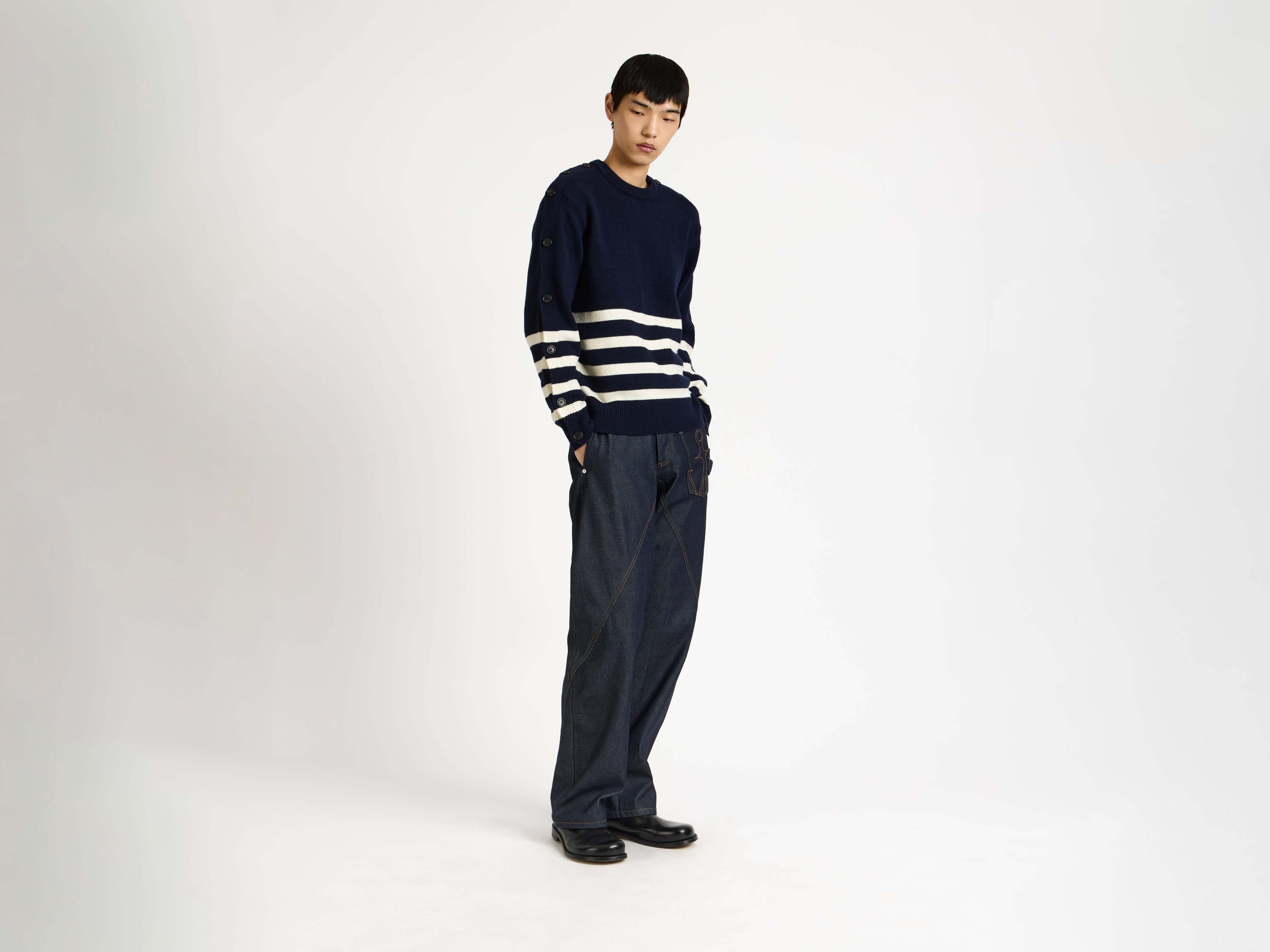 J.W.Anderson Breton Jumper Pullover Navy Herren Streifen