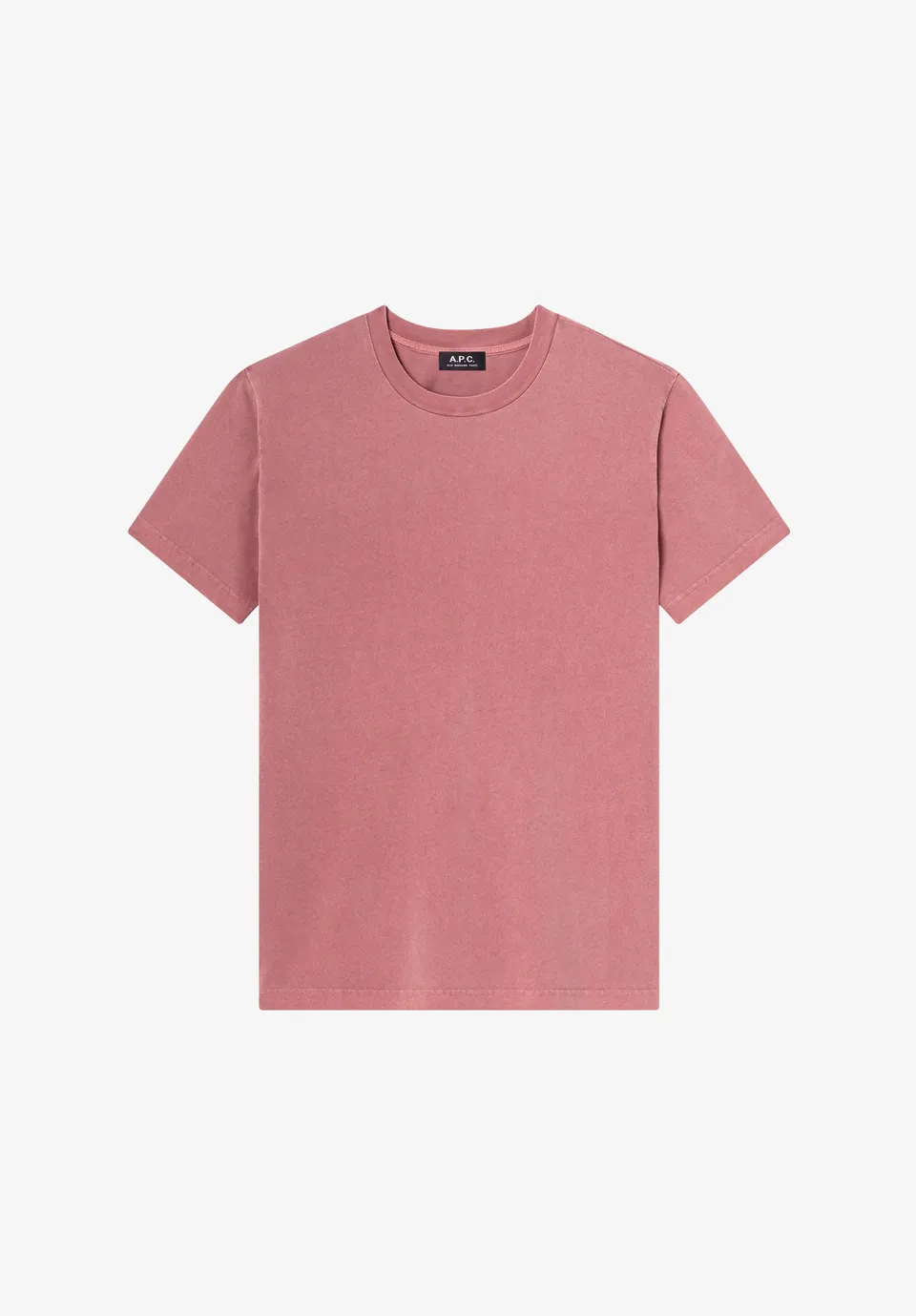 A.P.C. Herbst 27 T-Shirt himbeerrosa Bio-Baumwolle