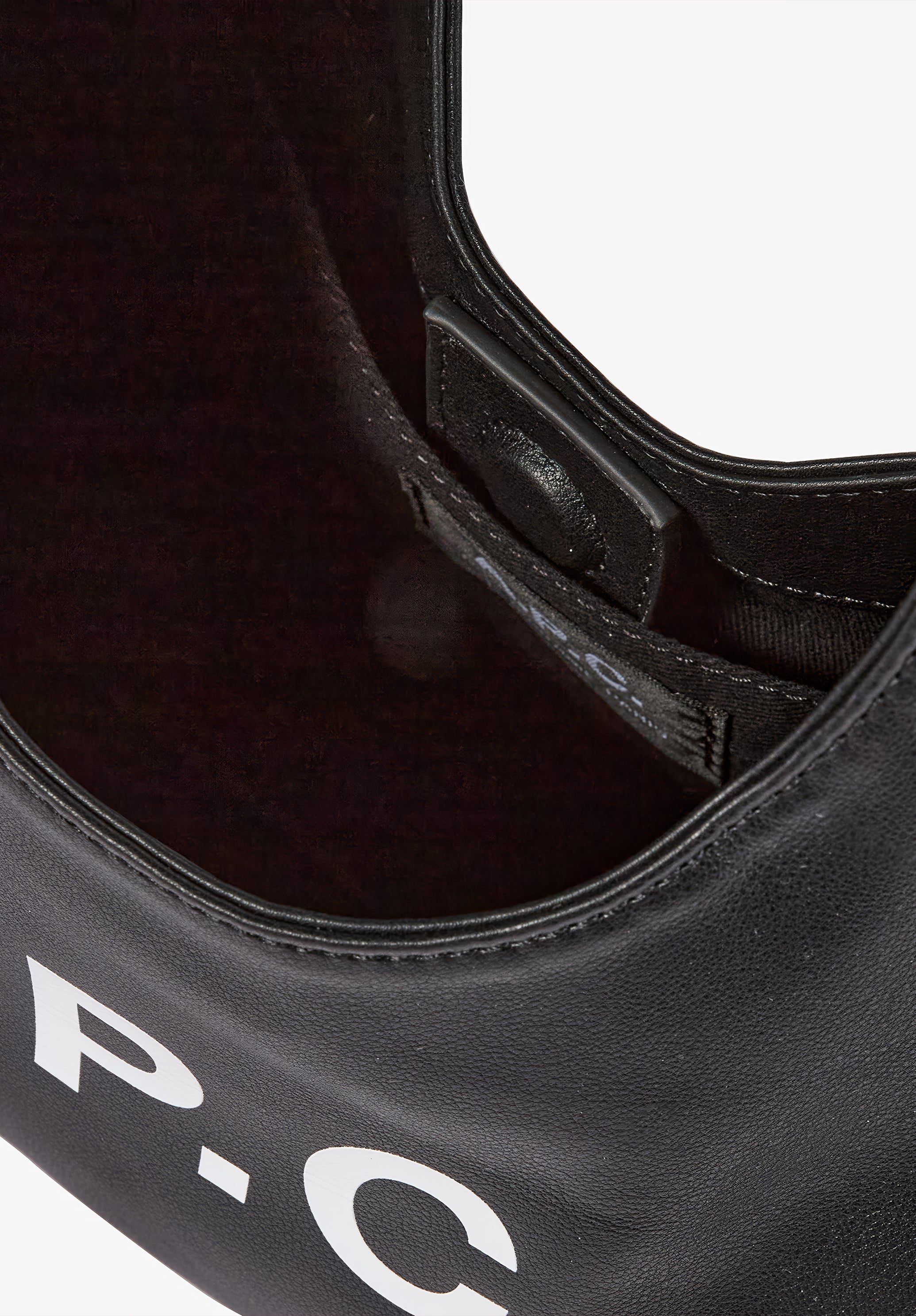 A.P.C. Baby Ninon Shoulder Handtasche schwarz Lederoptik TU