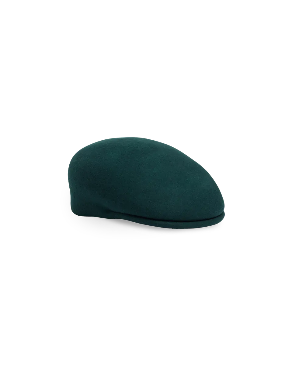 Drôle De Monsieur Le Béret Drôle Baskenmütze Dunkelgrün Wolle