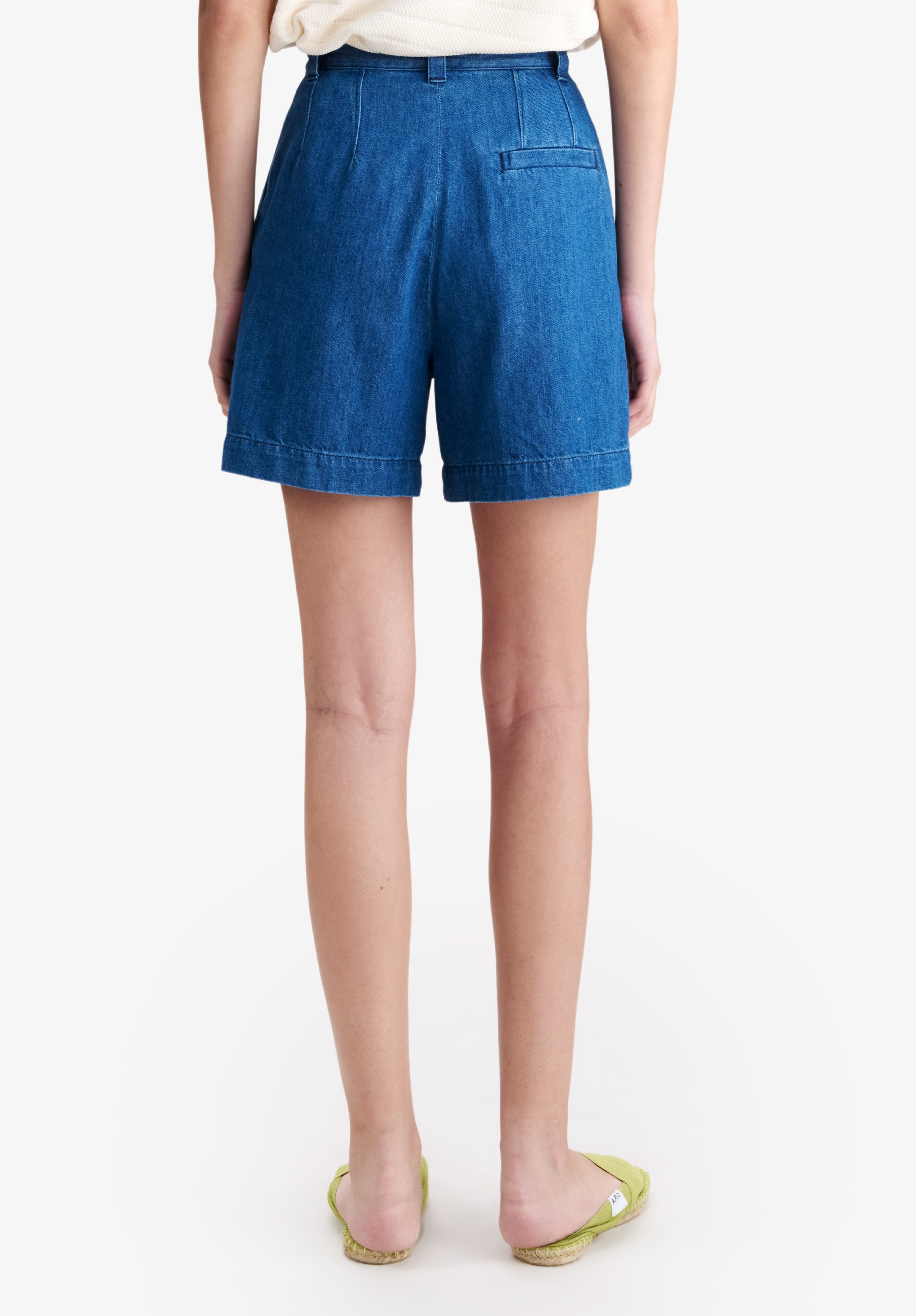 A.P.C. Nola Shorts blau mittlere Taille
