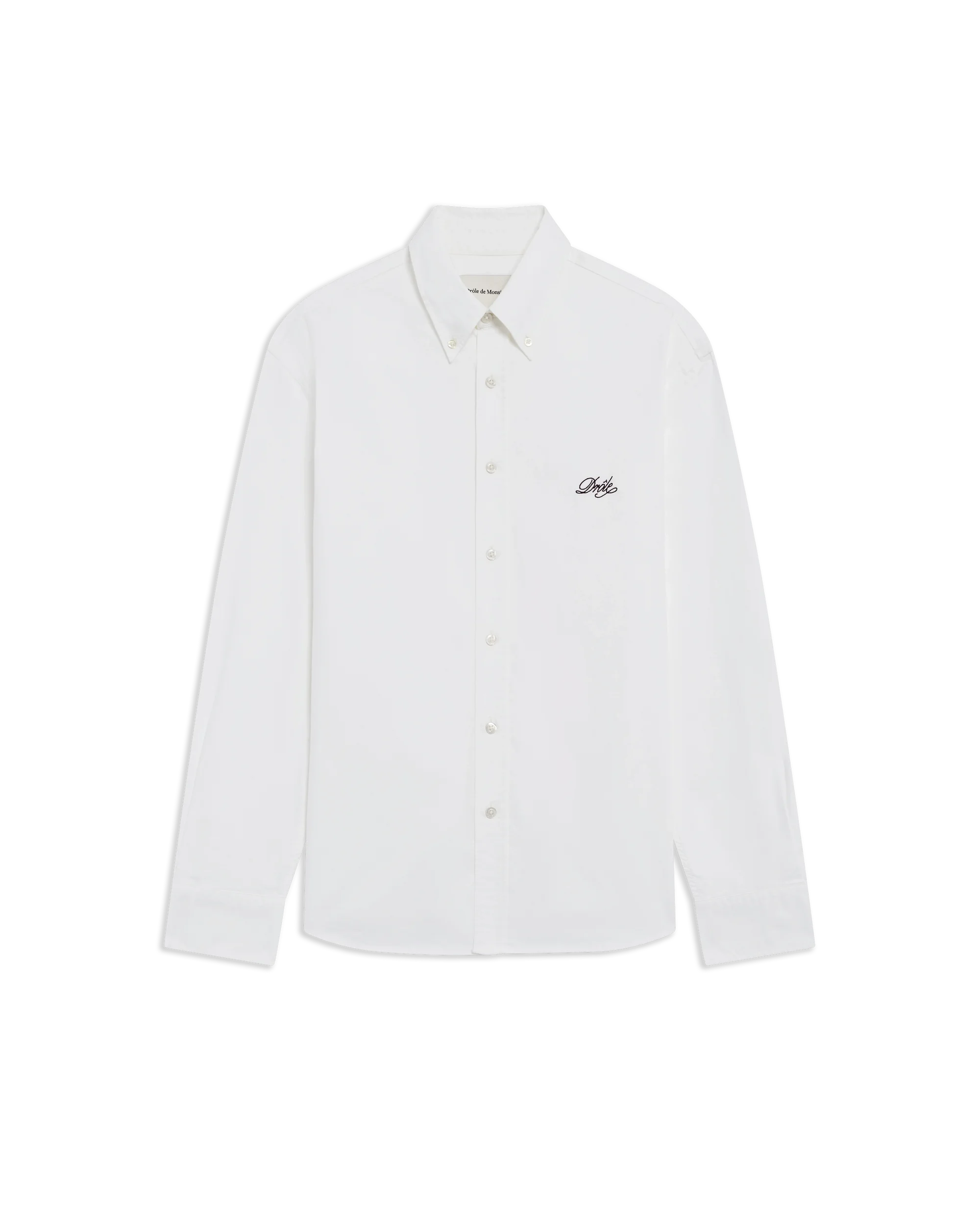 Drôle De Monsieur Plain Boxy Shirt Hemd weiß
