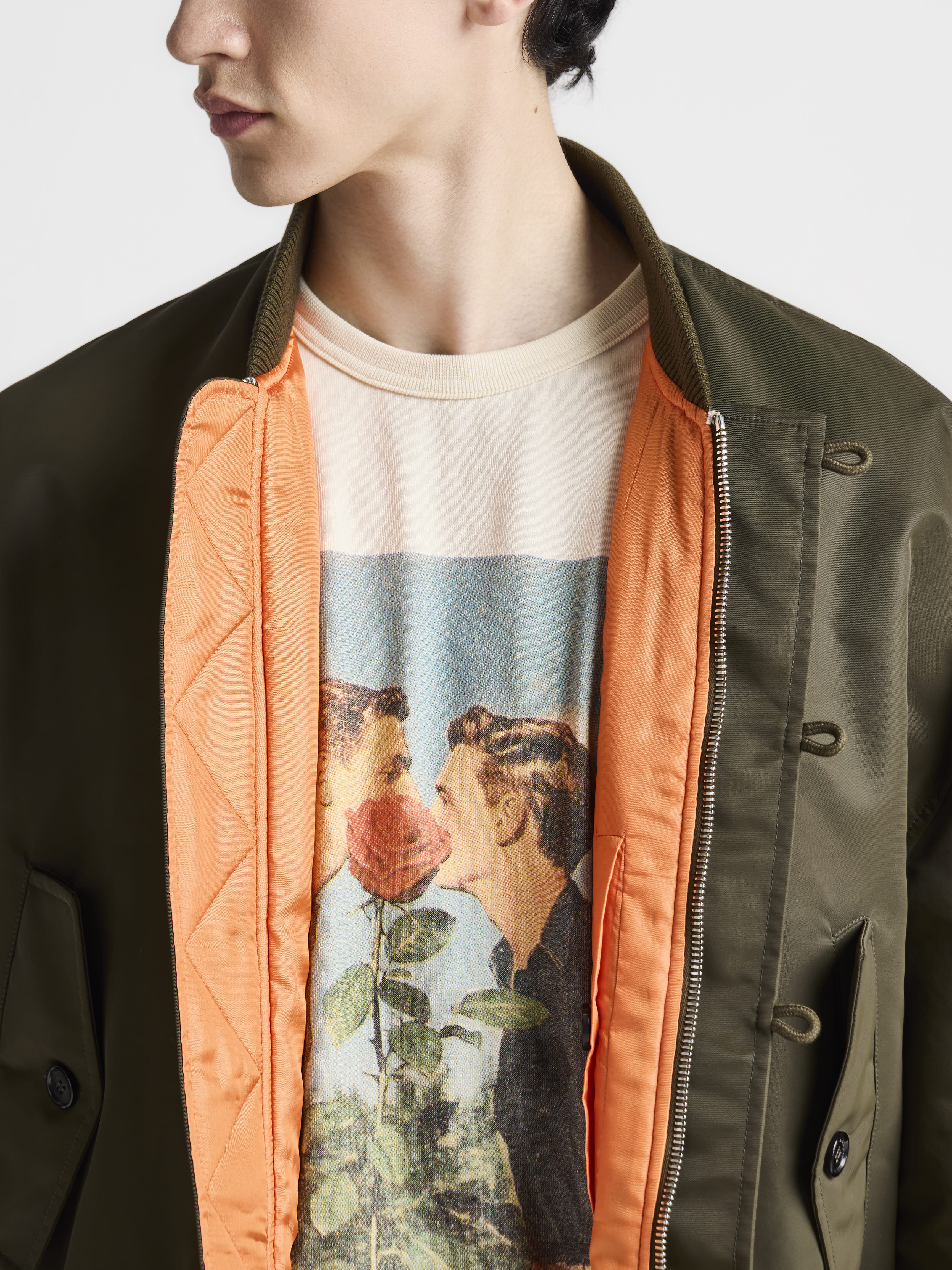 J.W.Anderson Coats Jackets Oversized Tipped Hem Bomber Herren Grün