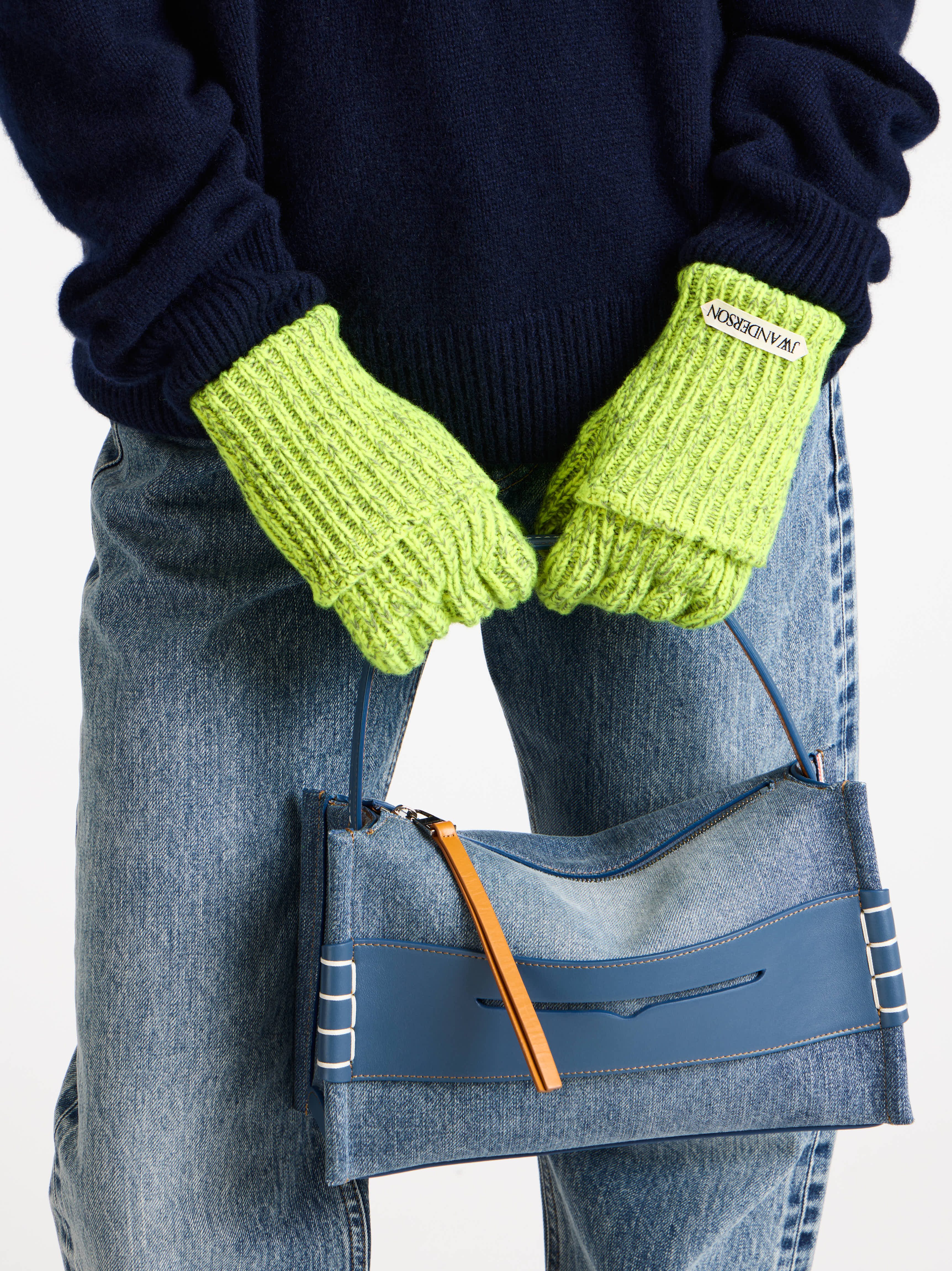 J.W.Anderson Mouline Gloves Handschuhe Neongelb OS