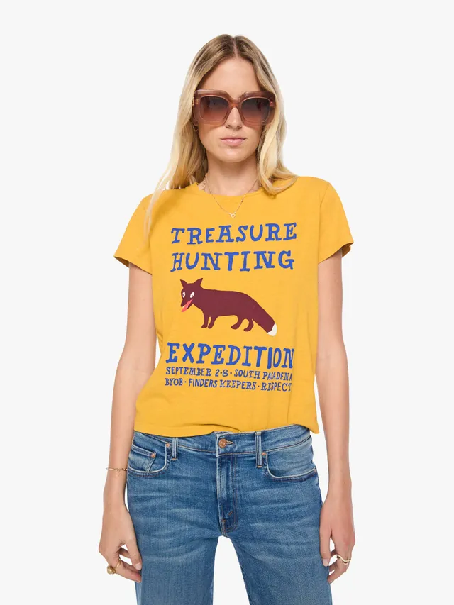 Mother Boxy Goodie Goodie T-Shirt Goldgelb Fuchs