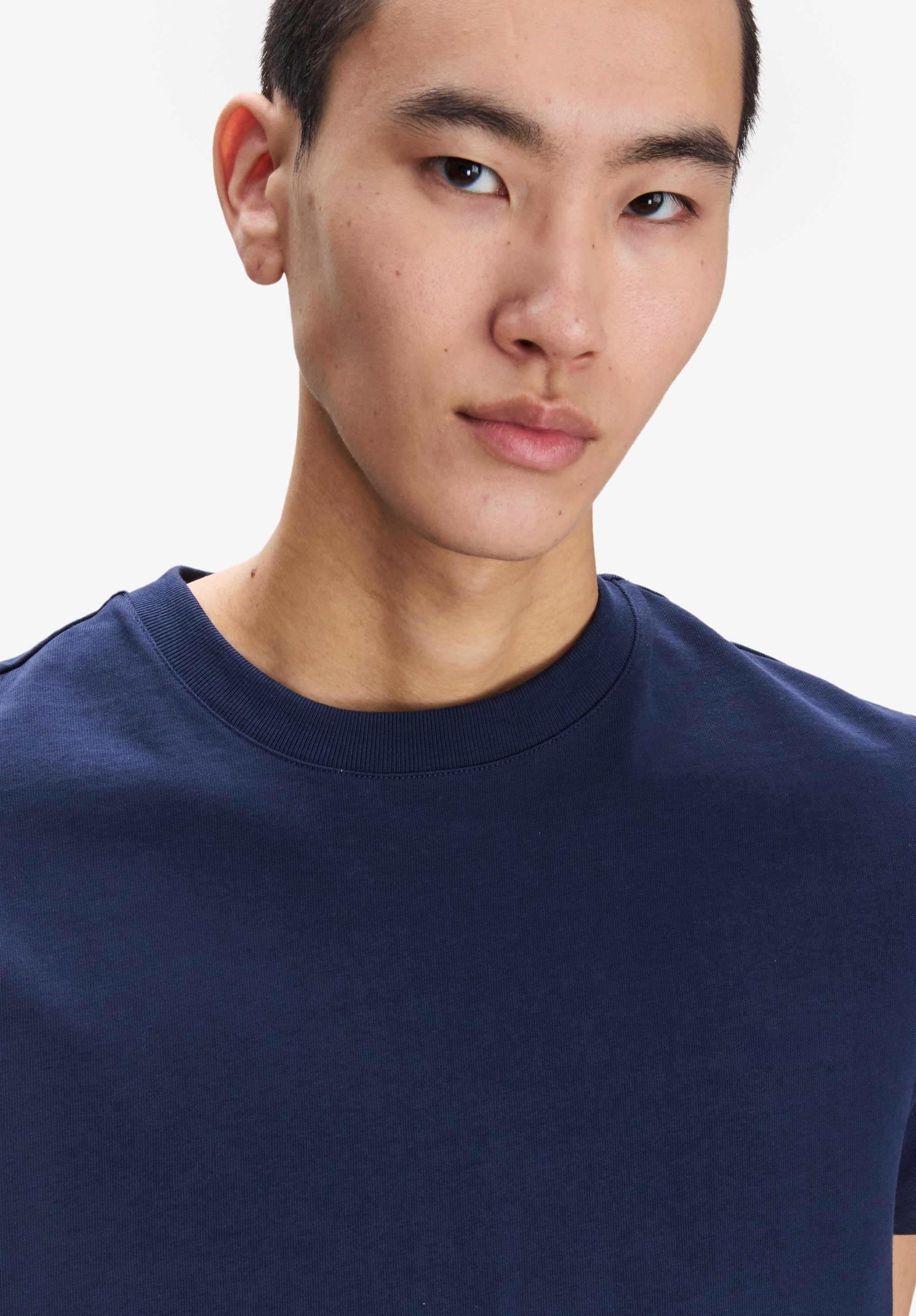A.P.C. T-Shirt Bio-Baumwolle Dunkelblau Kurzarm