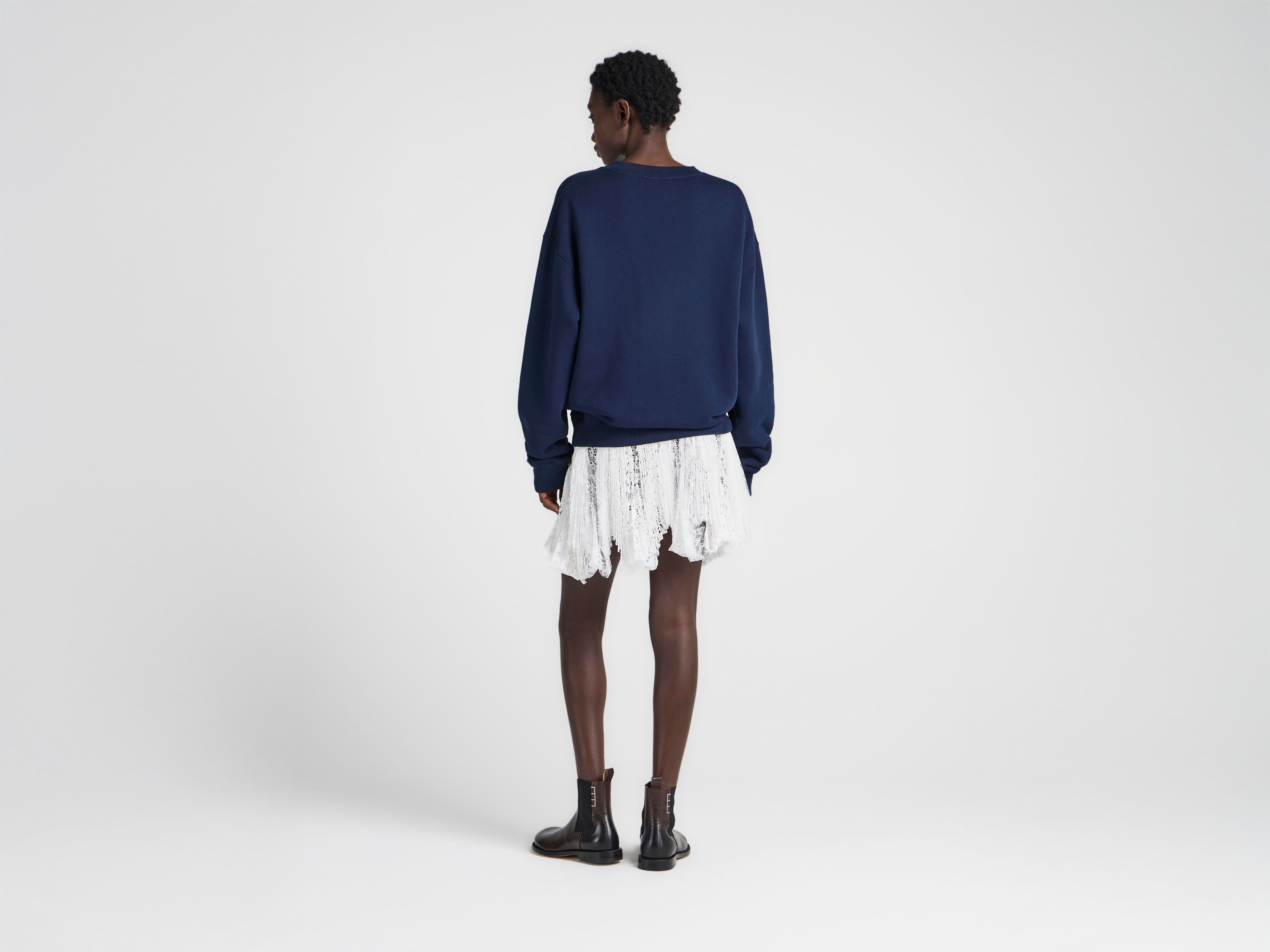 J.W. Anderson Ribbon Anchor Sweatshirt Navy Damen