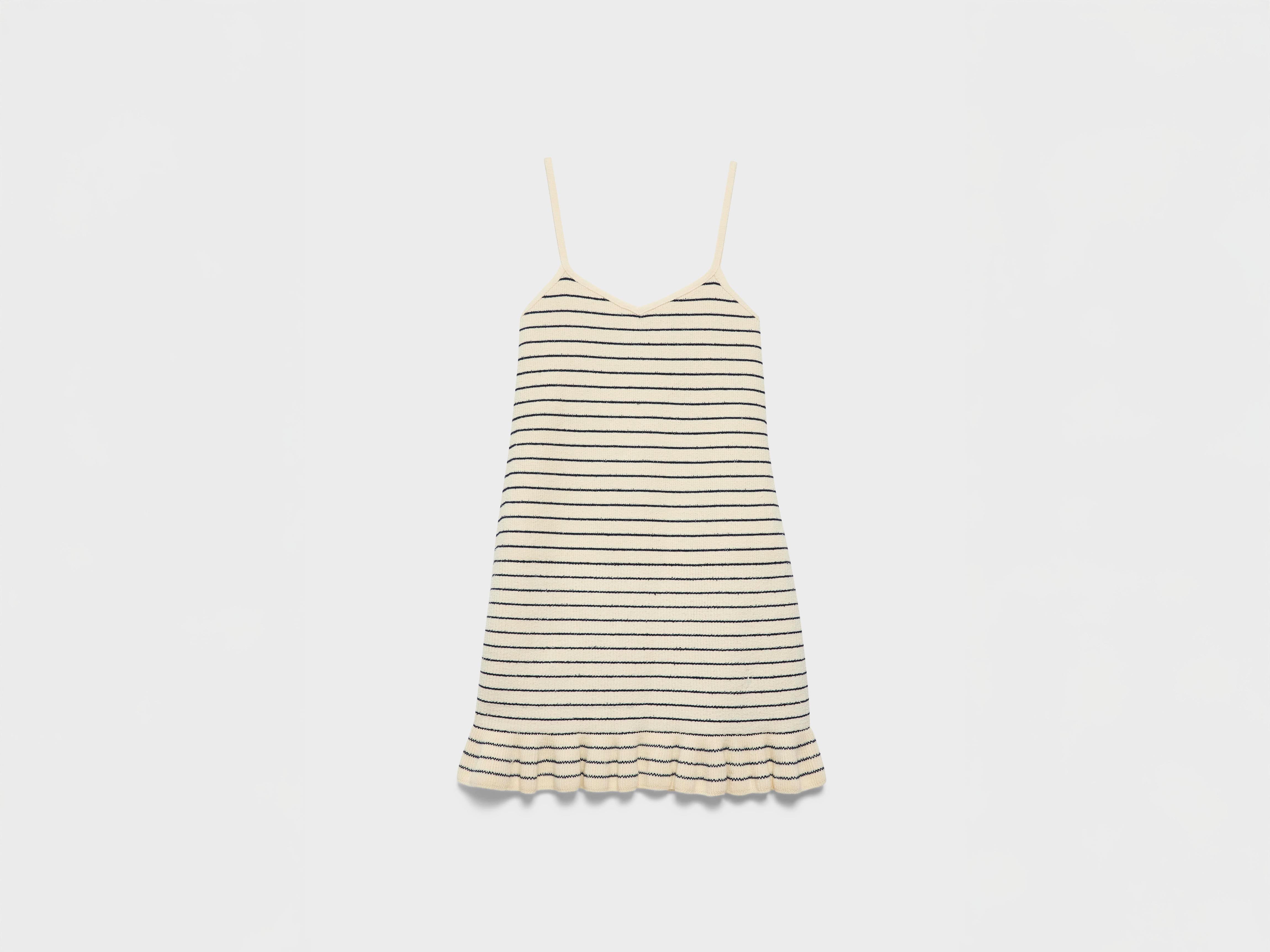 J.W. Anderson Dresses Minikleid Weiß Breton Streifen Baumwolle